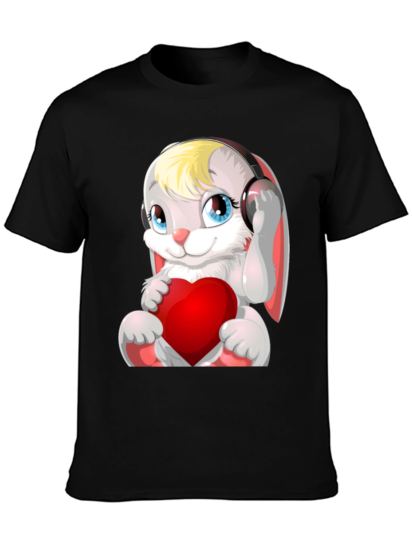Cute Bunny with Headphones T-Shirt