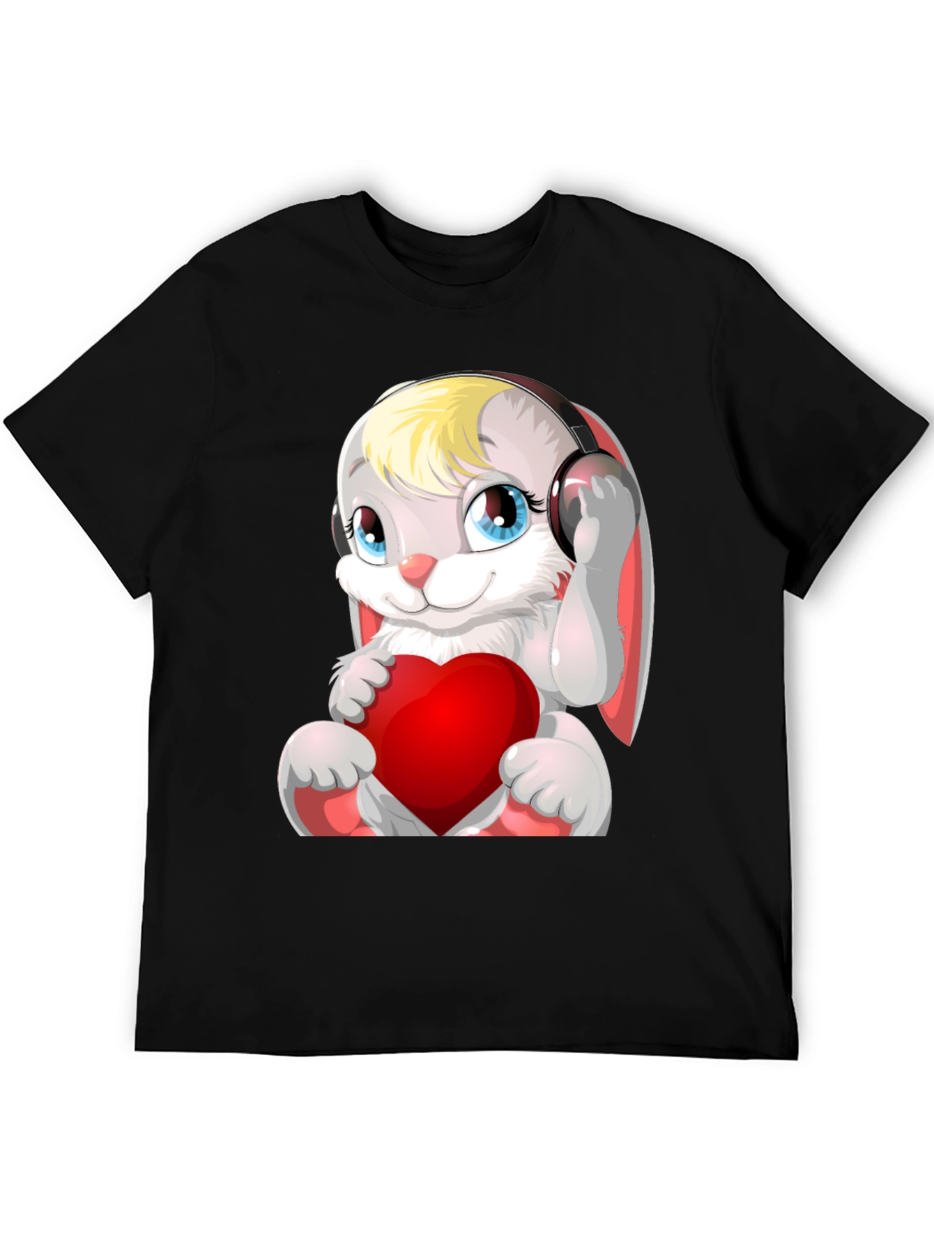 Cute Bunny with Headphones T-Shirt