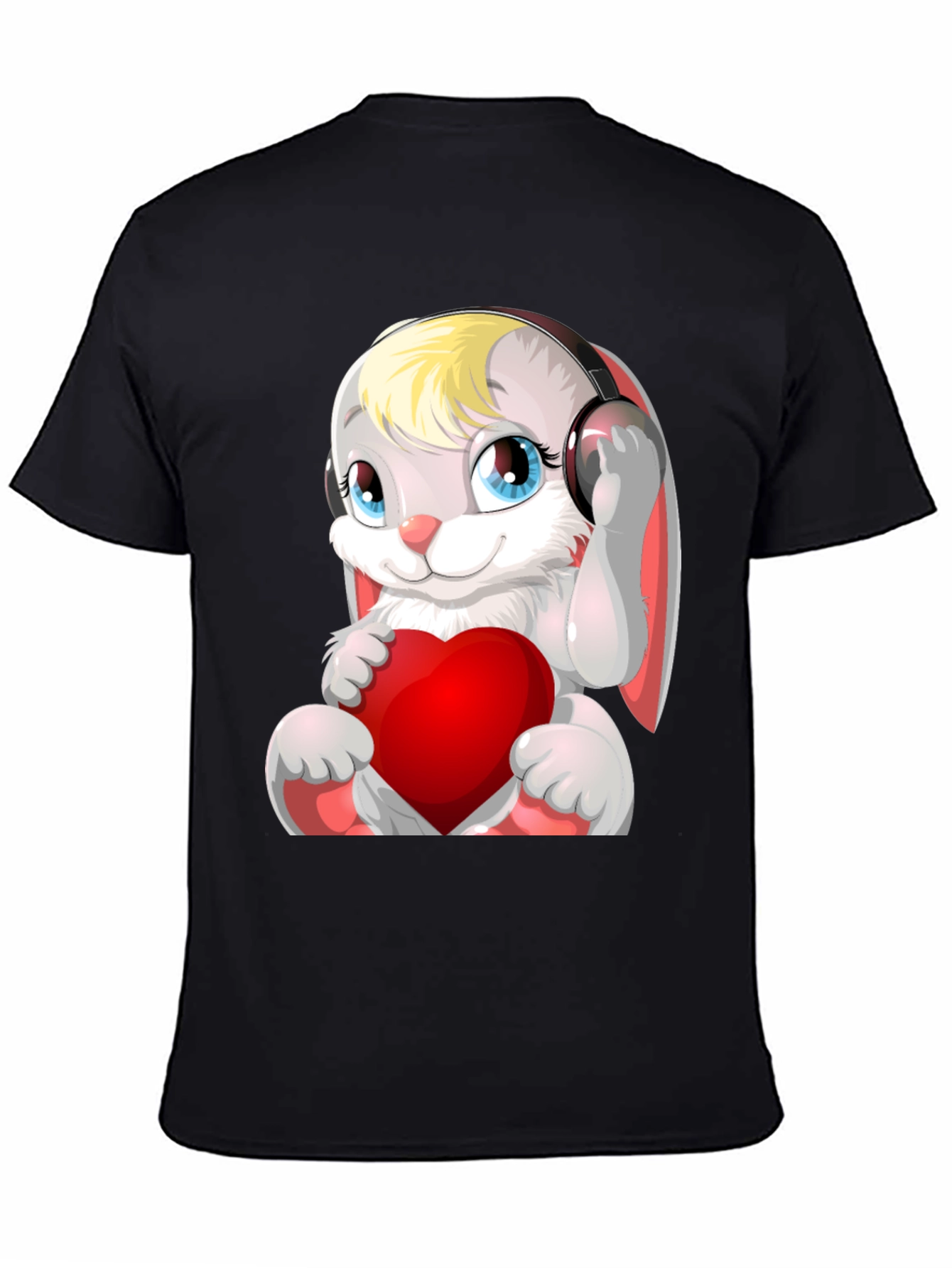 Cute Bunny with Headphones T-Shirt