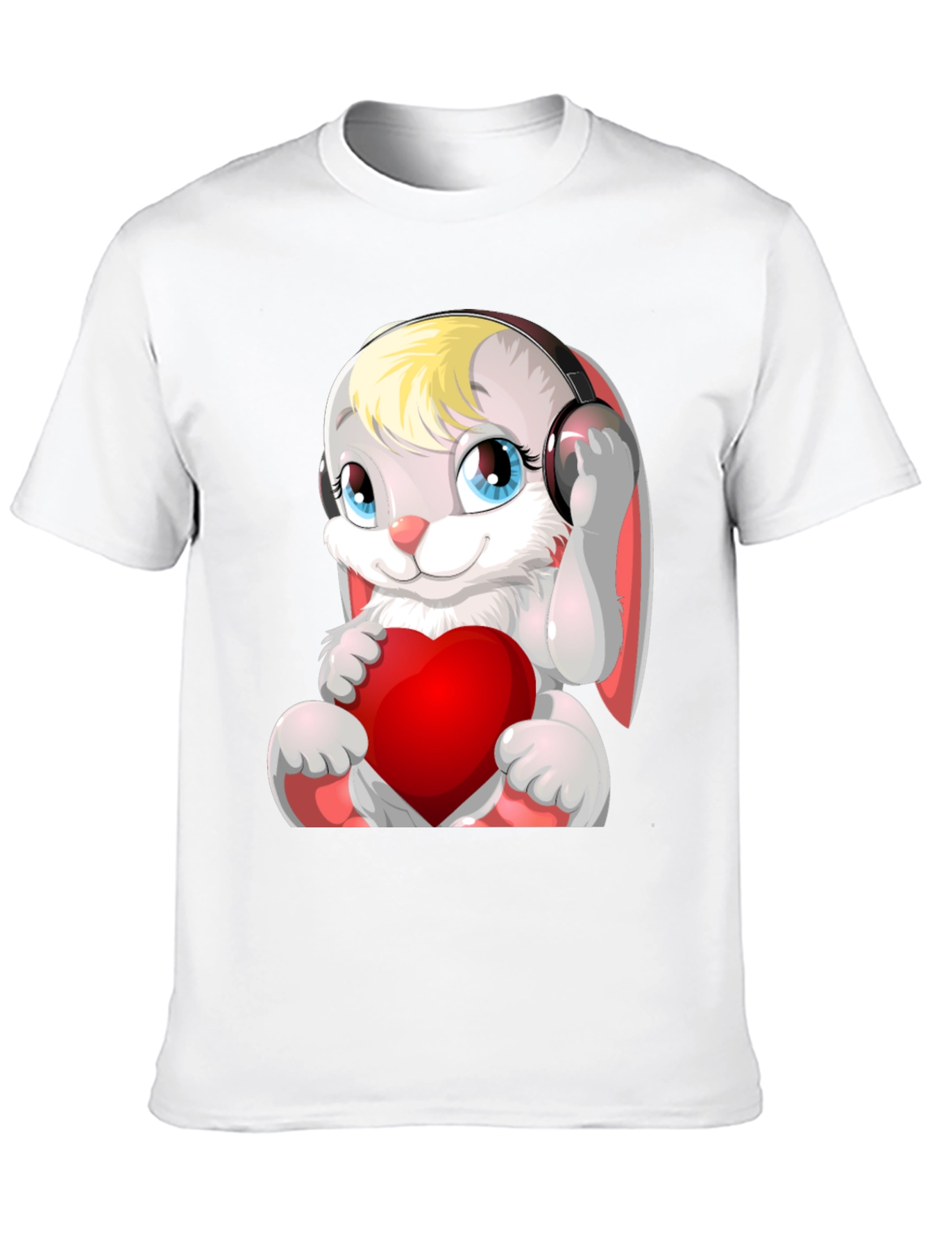 Cute Bunny with Headphones T-Shirt