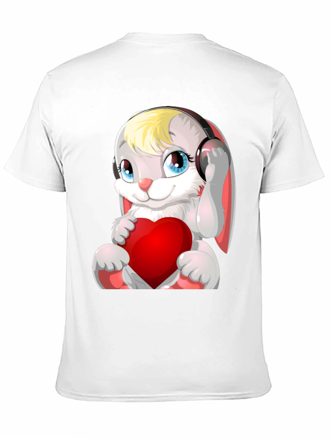 Cute Bunny with Headphones T-Shirt