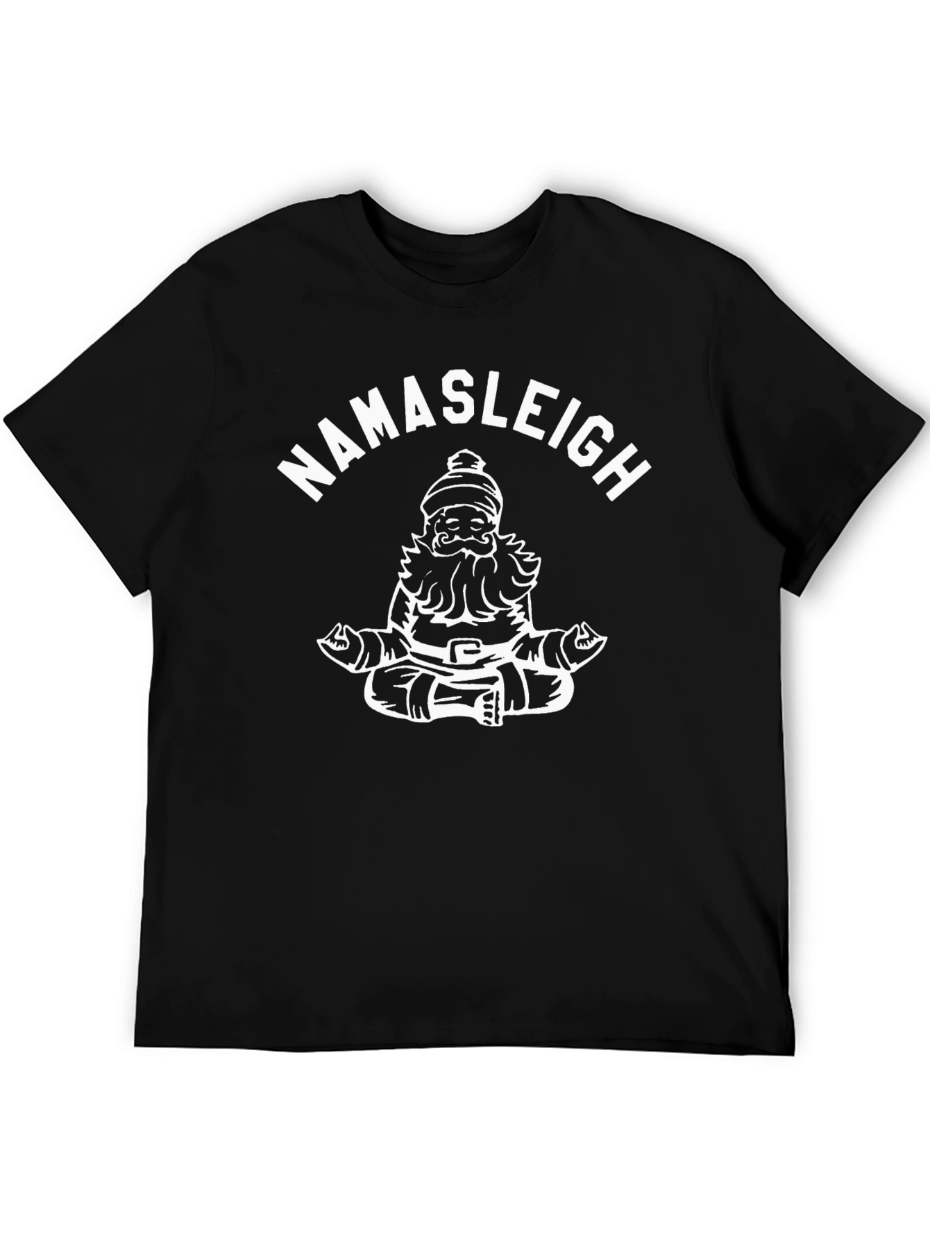 Namasleigh Santa Yoga T-Shirt - Holiday Zen