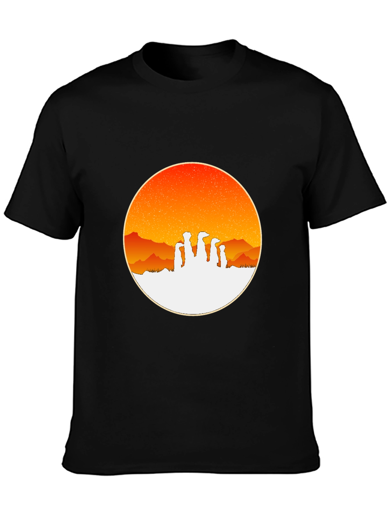 Meerkat Sunset T-Shirt - Stylish Graphic Tee