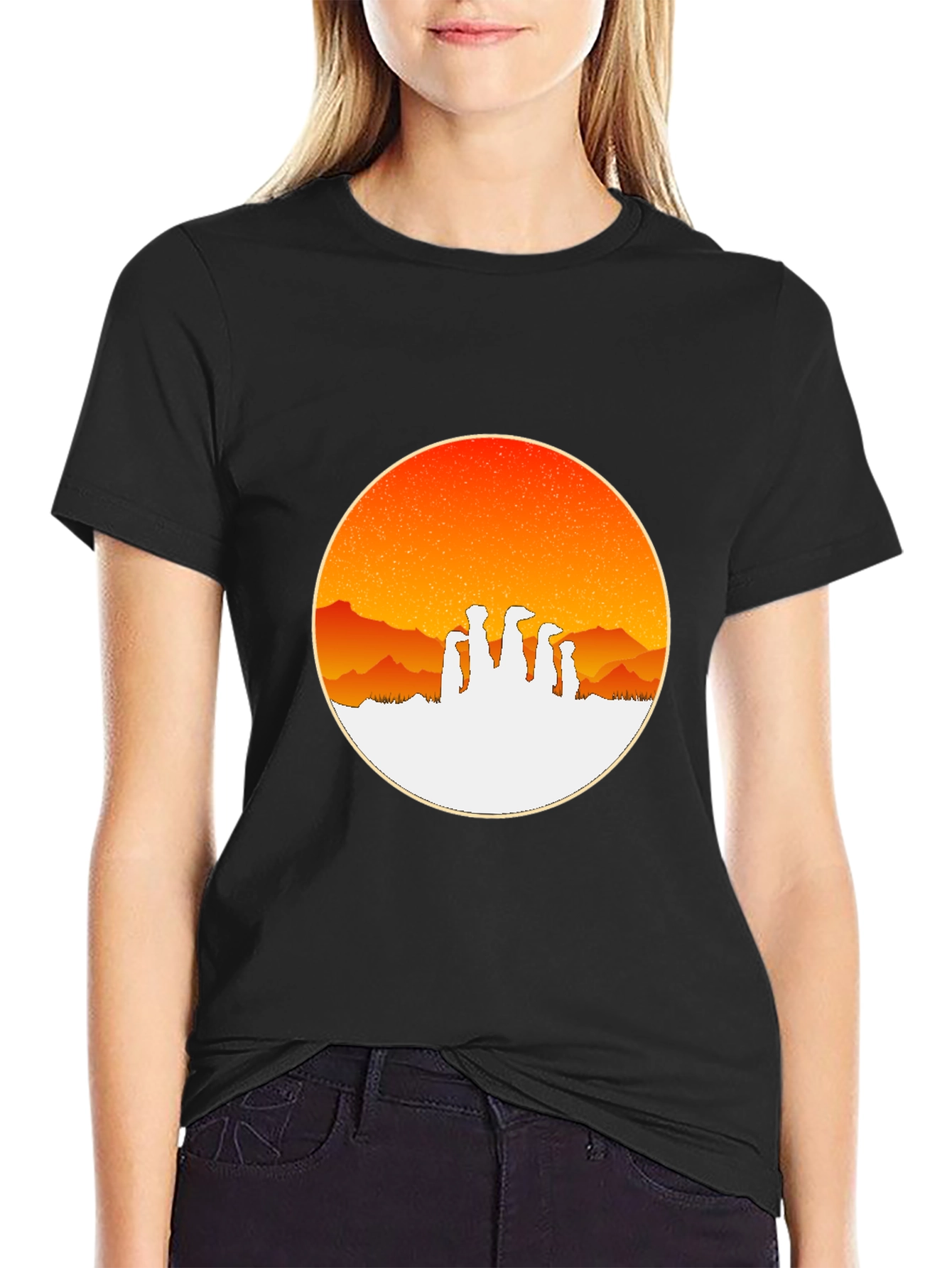 Meerkat Sunset T-Shirt - Stylish Graphic Tee