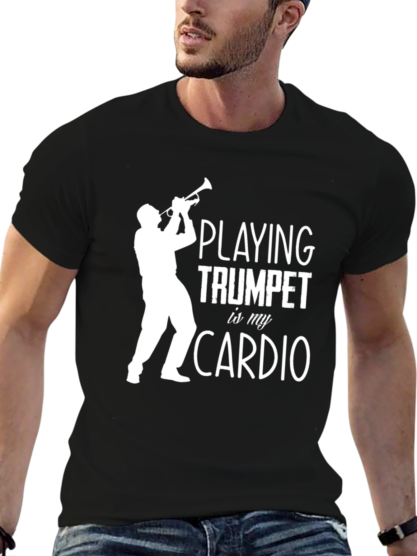 Trumpet Player Cardio Graphic Tee