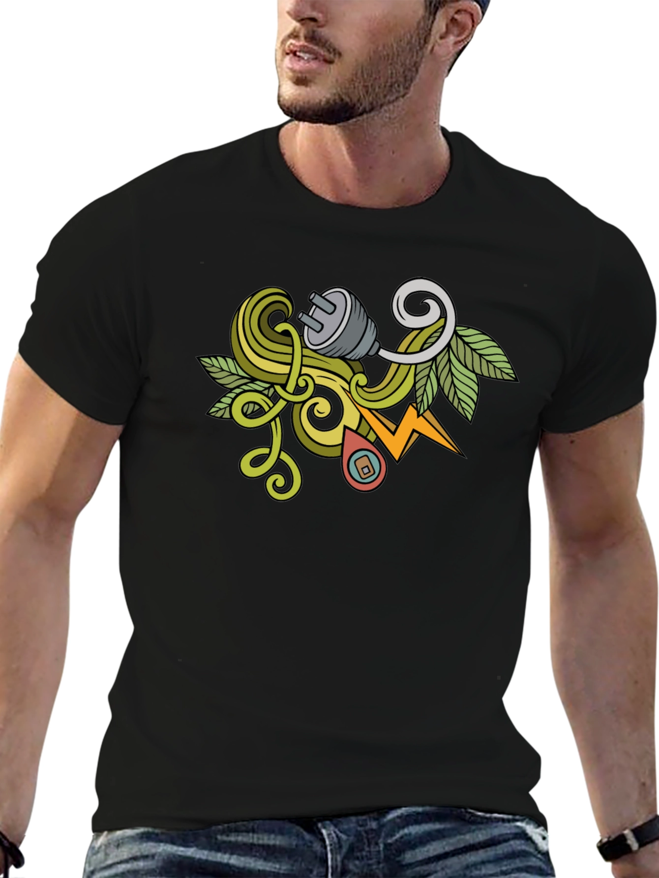 Nature Inspired Electric Plug T-Shirt