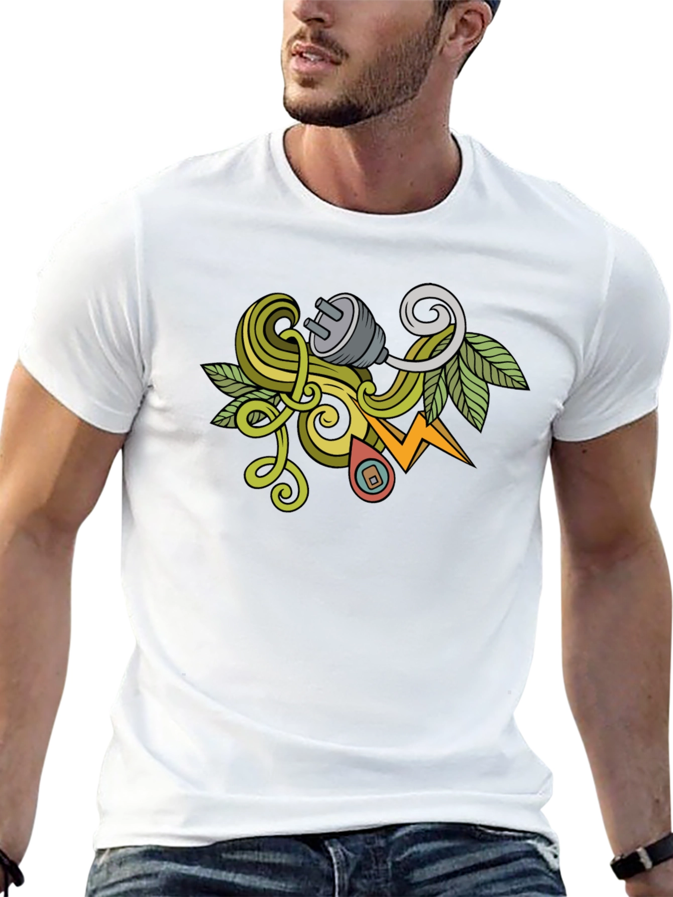 Nature Inspired Electric Plug T-Shirt