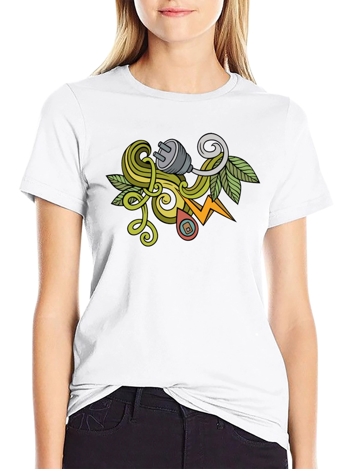 Nature Inspired Electric Plug T-Shirt