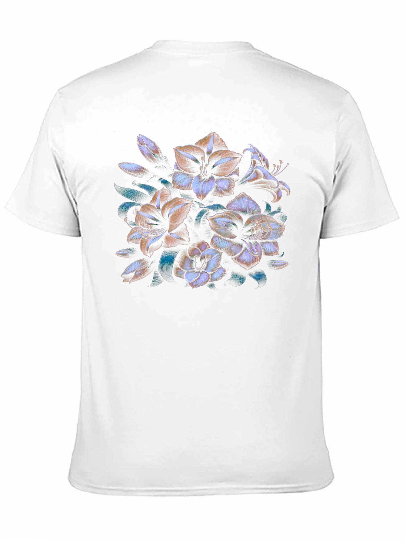 Floral Print Black T-Shirt - Stylish Casual Wear