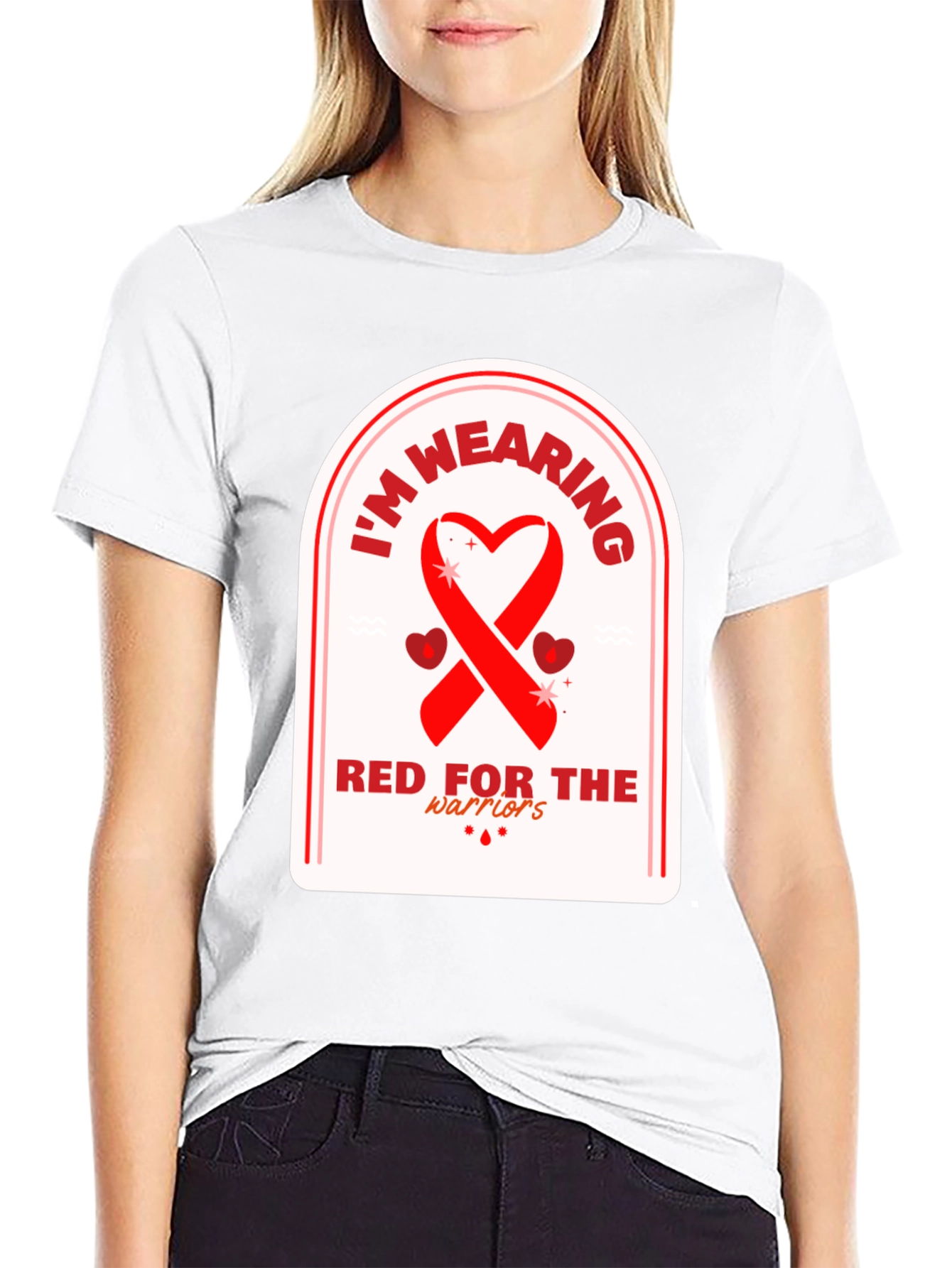 Red for the Warriors Awareness T-Shirt