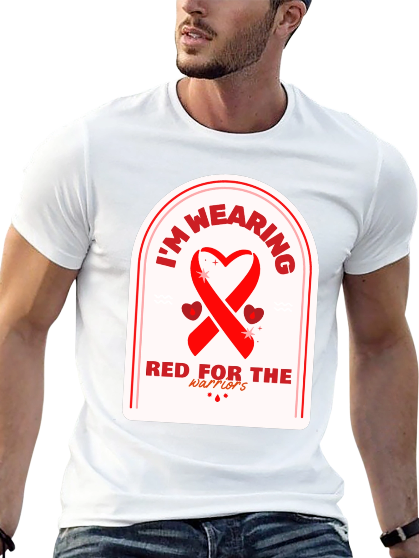 Red for the Warriors Awareness T-Shirt