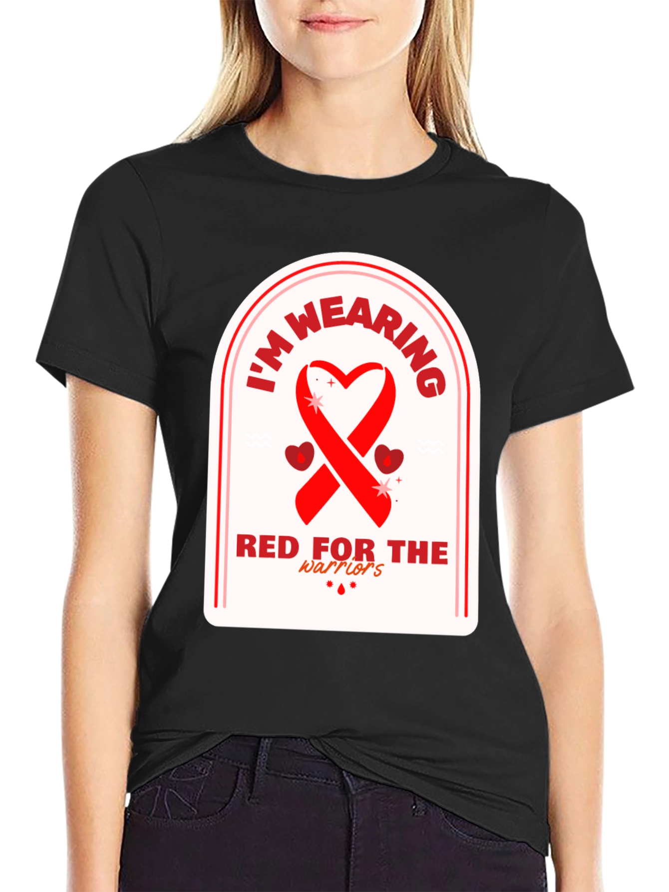 Red for the Warriors Awareness T-Shirt