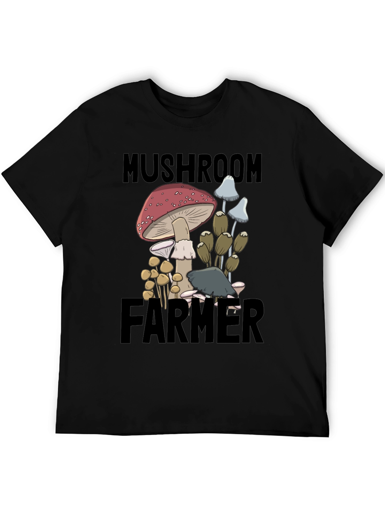Mushroom Farmer Graphic Tee - Novelty T-Shirt