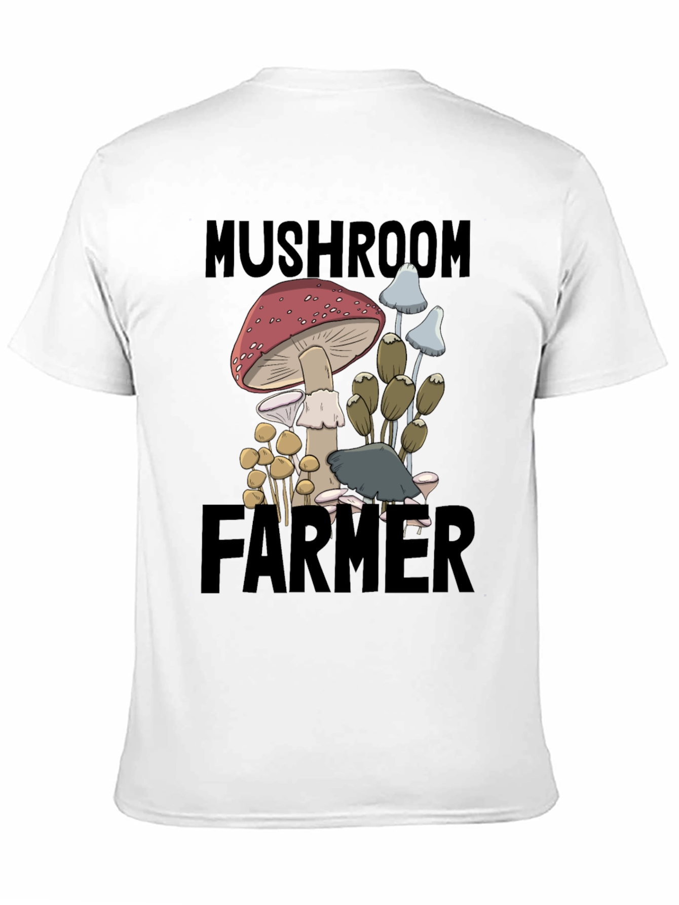 Mushroom Farmer Graphic Tee - Novelty T-Shirt