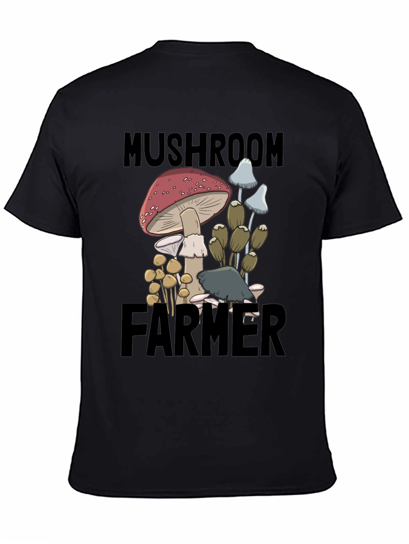 Mushroom Farmer Graphic Tee - Novelty T-Shirt