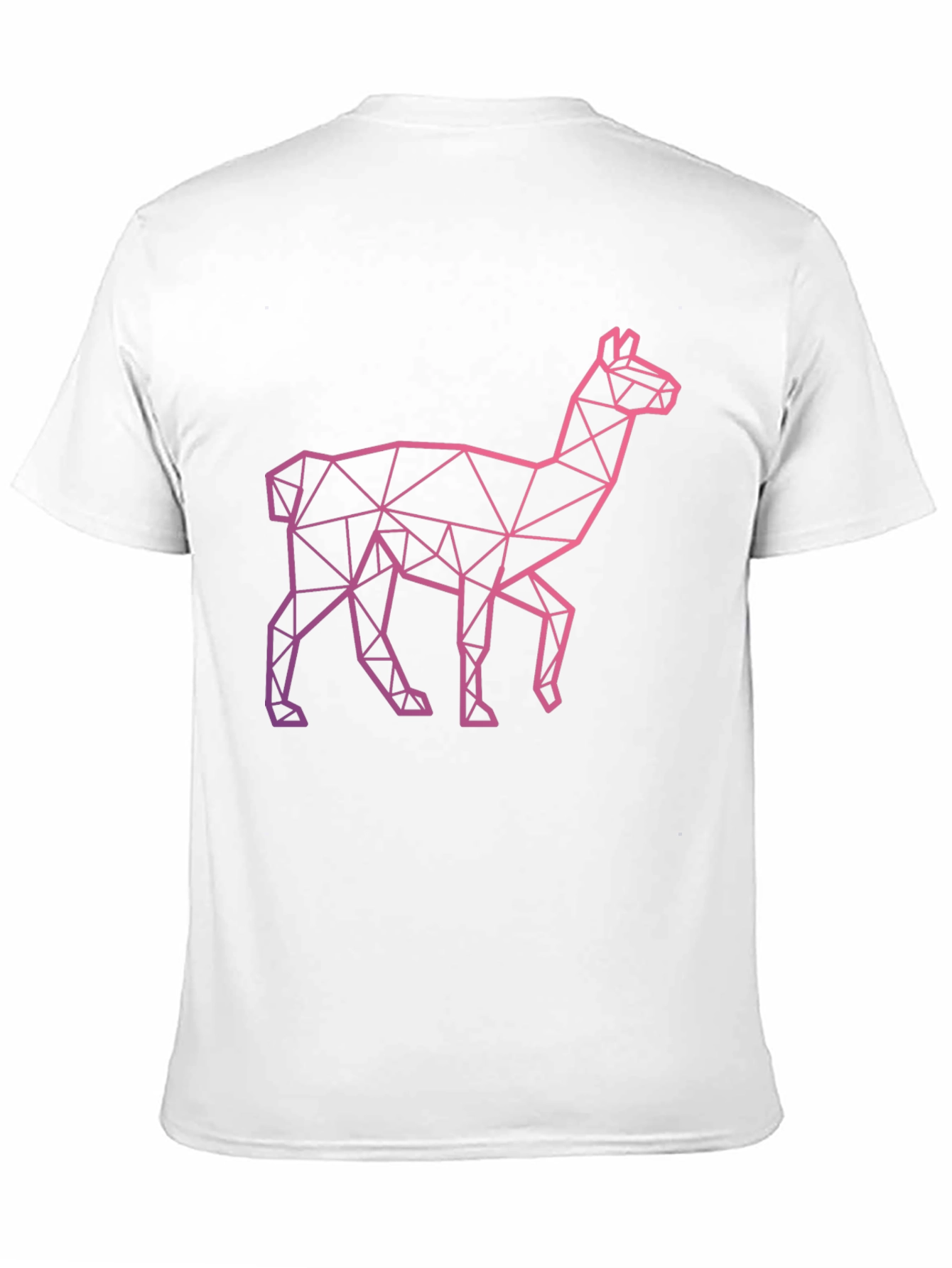 Geometric Llama Graphic Tee - Modern Style