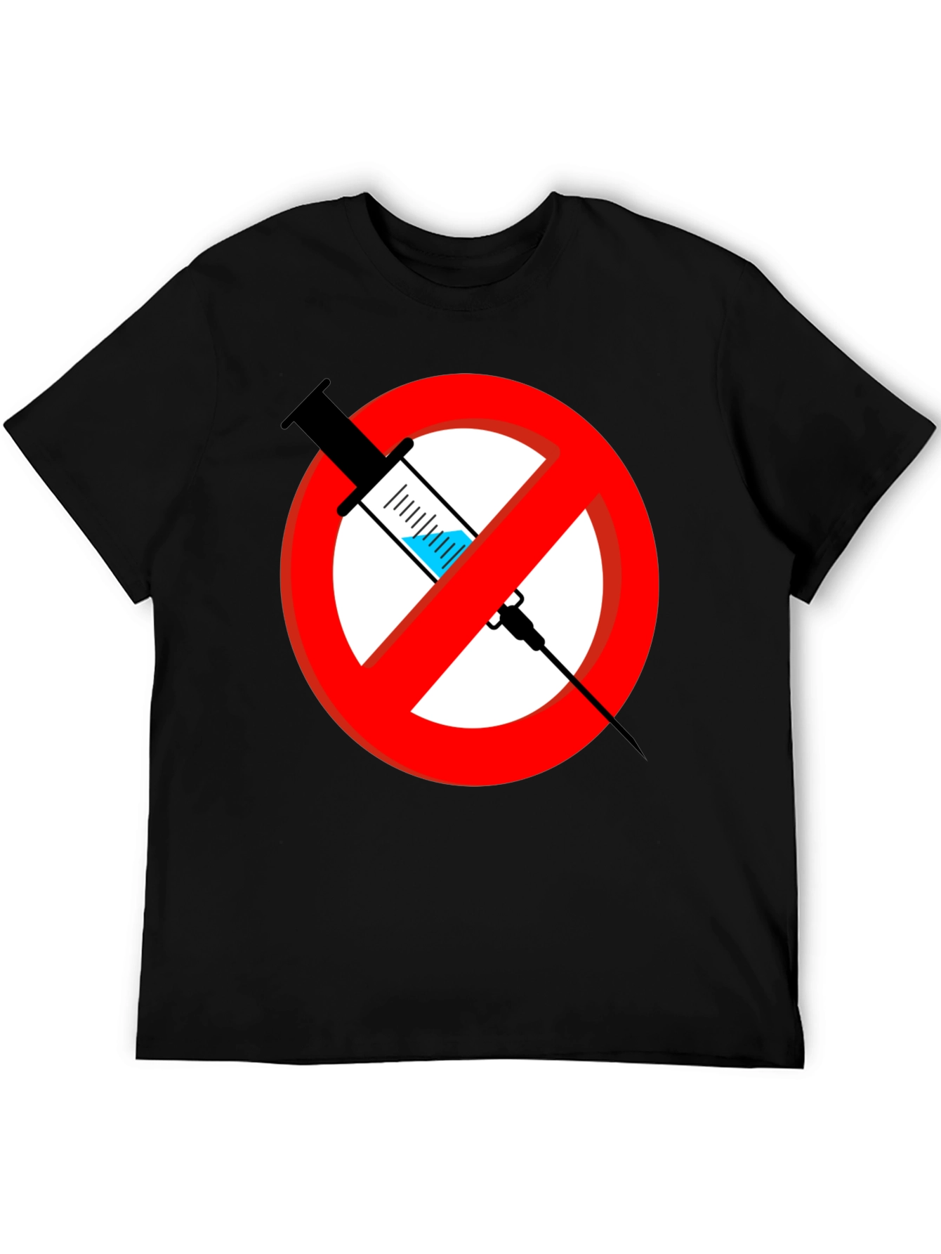 No Vaccine Graphic T-Shirt
