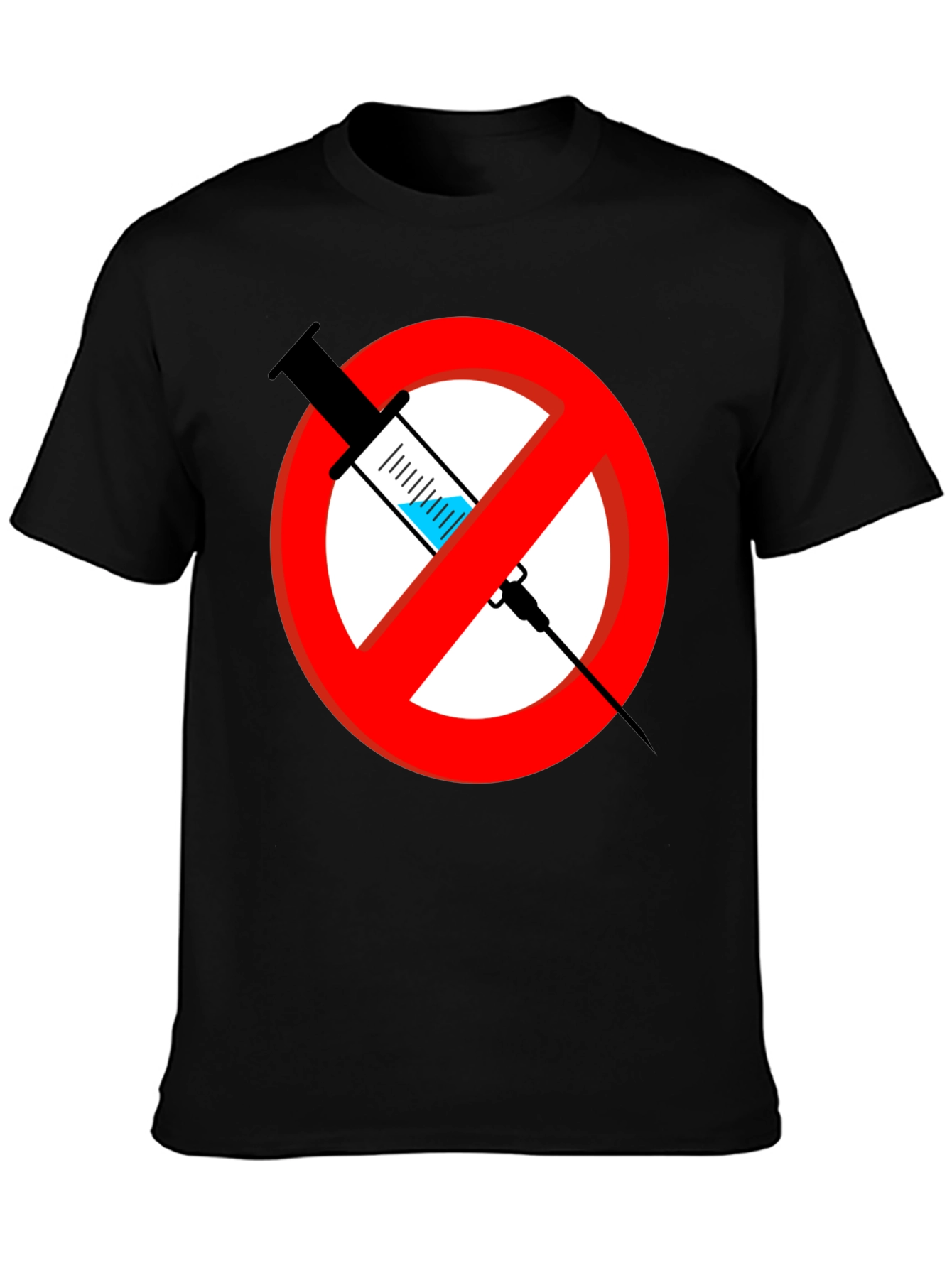 No Vaccine Graphic T-Shirt