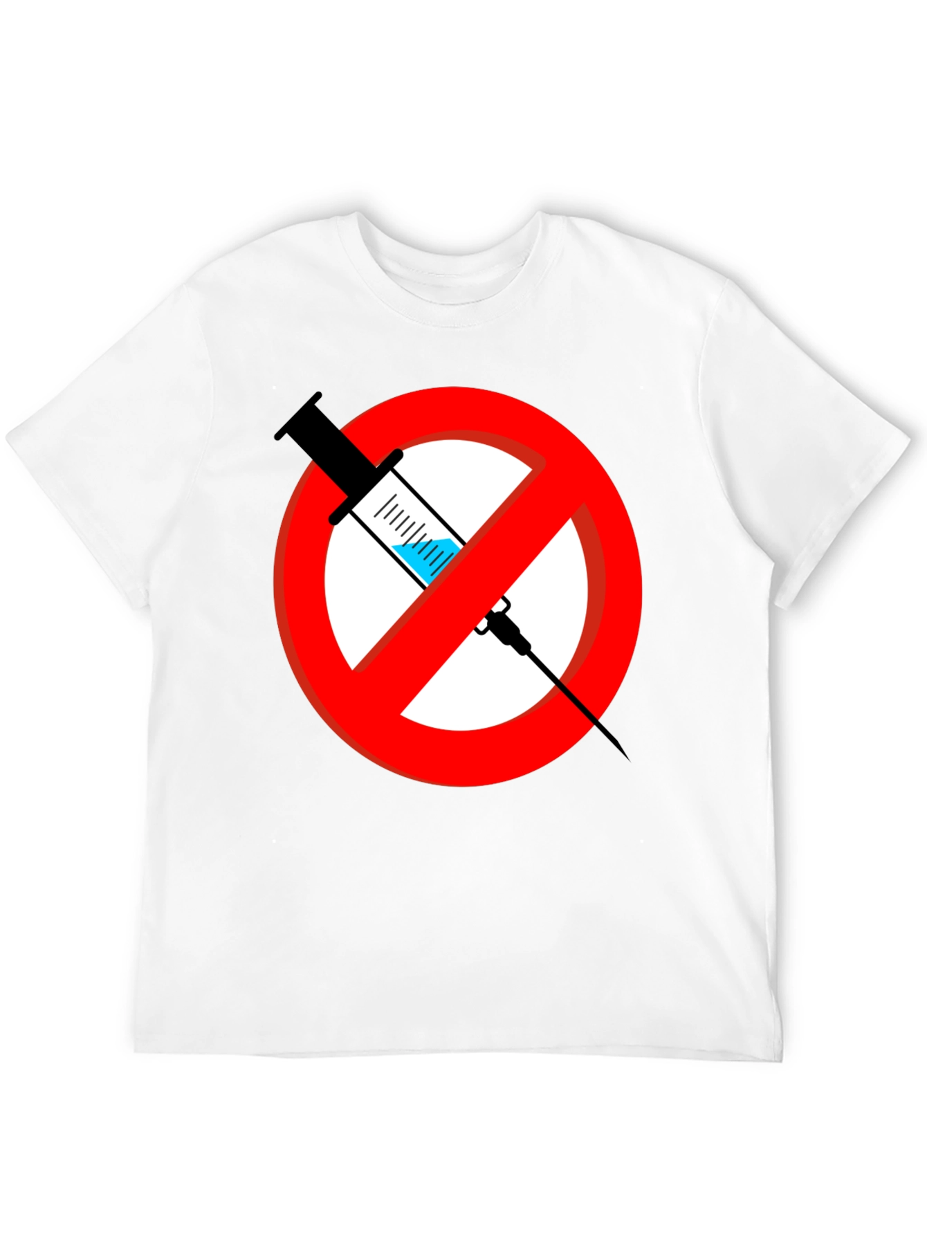 No Vaccine Graphic T-Shirt