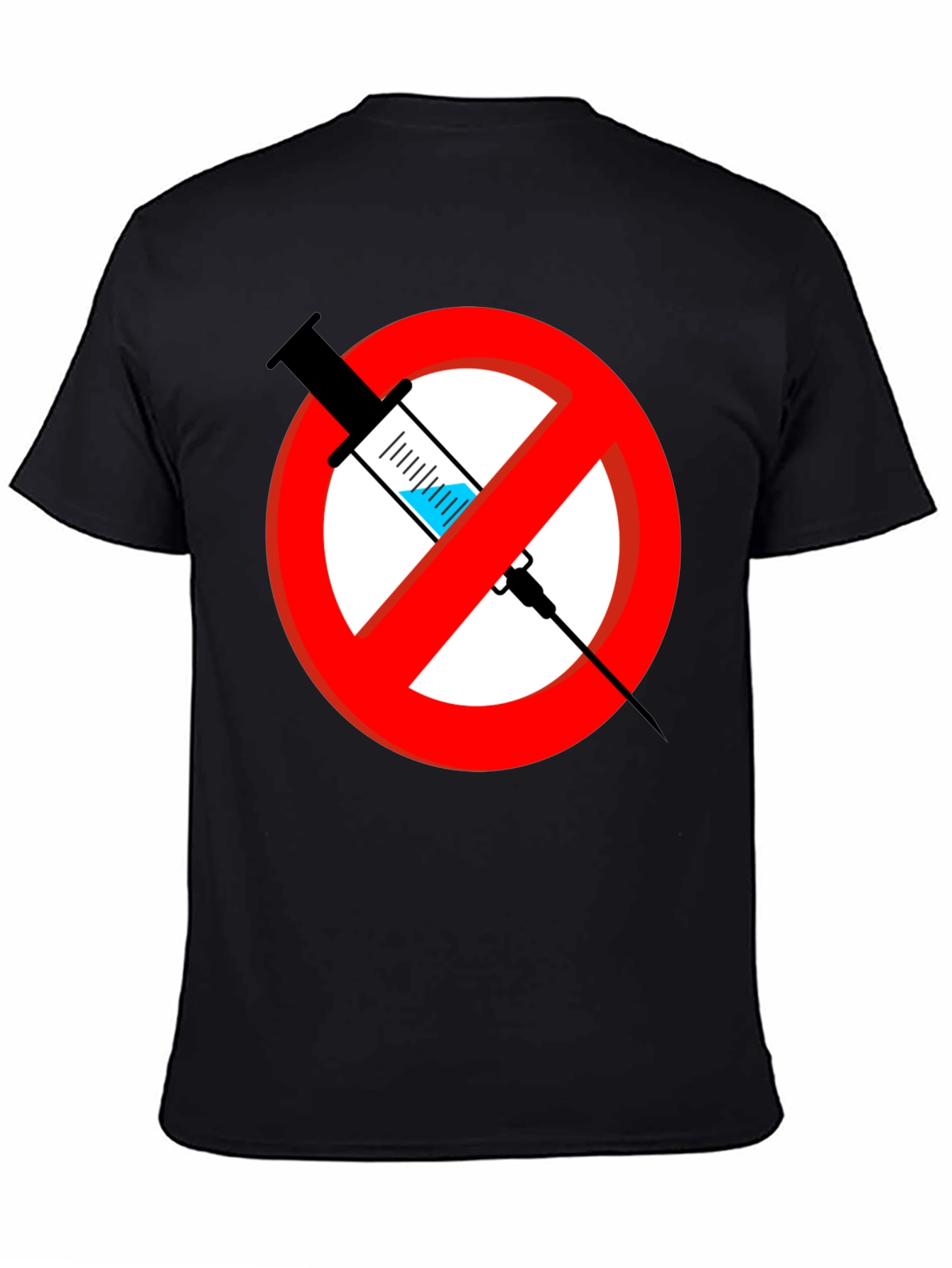 No Vaccine Graphic T-Shirt