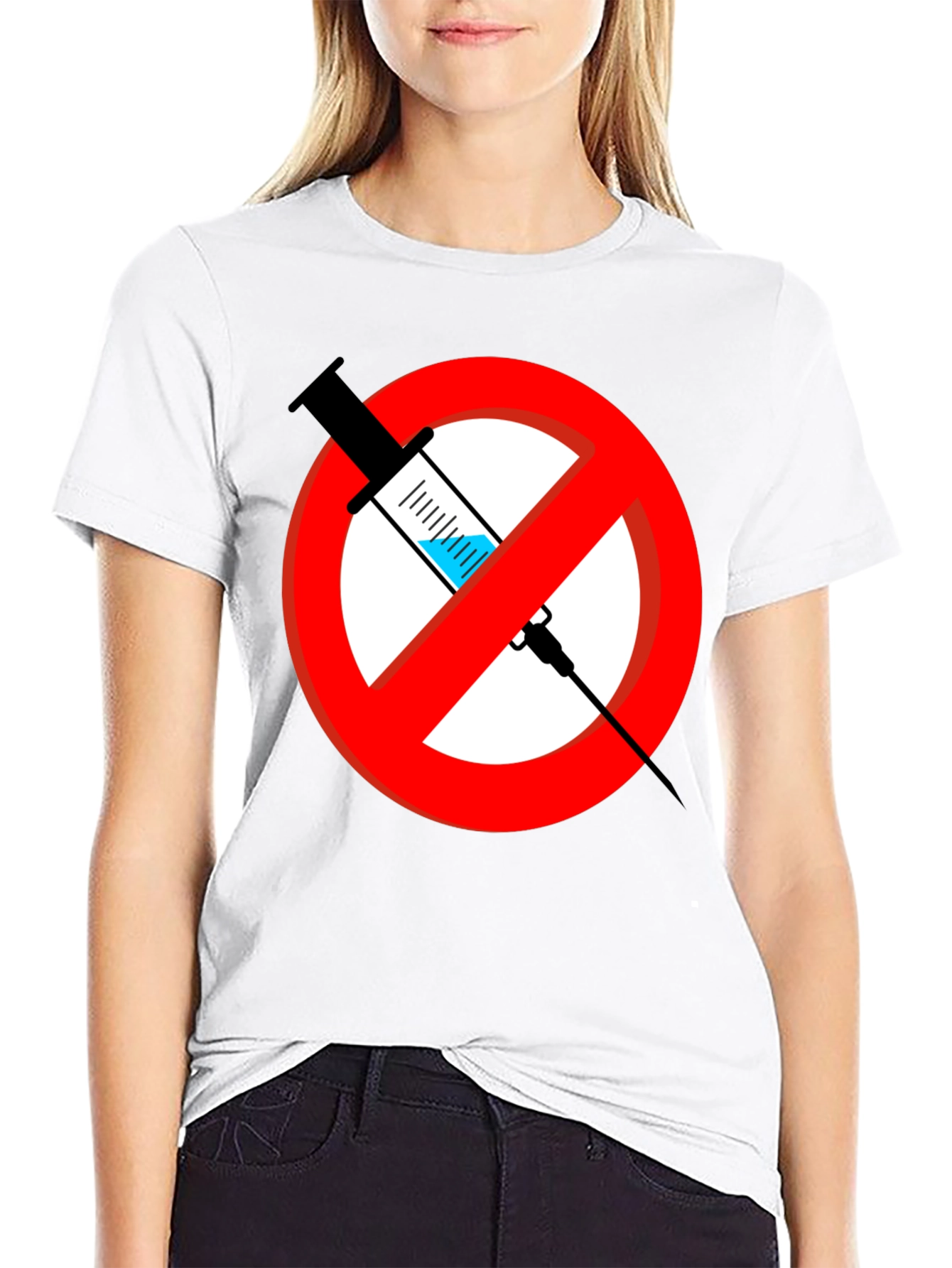 No Vaccine Graphic T-Shirt