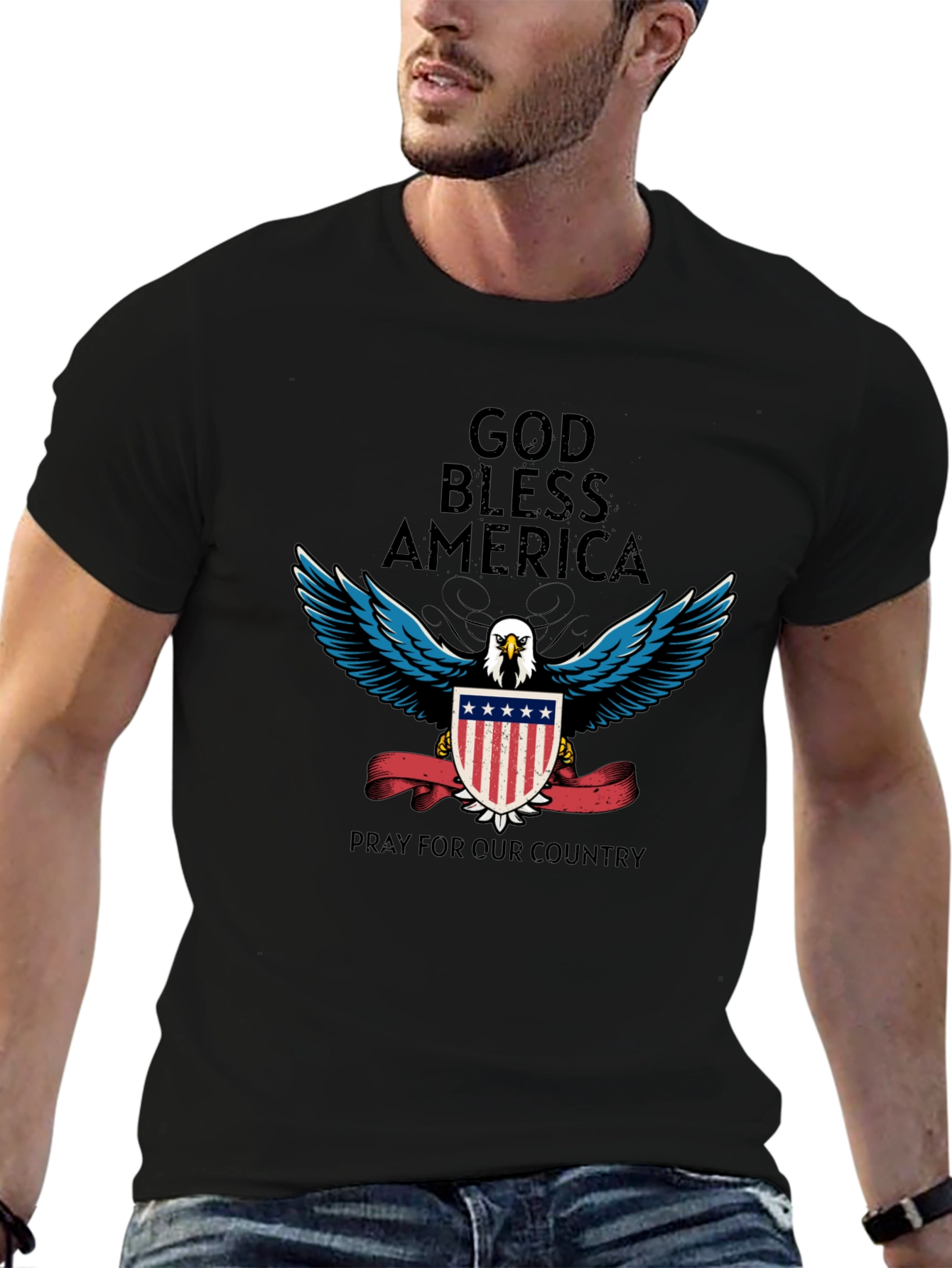God Bless America Patriotic T-Shirt