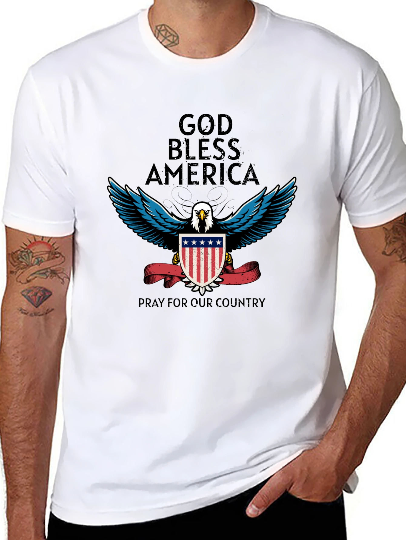 God Bless America Patriotic T-Shirt