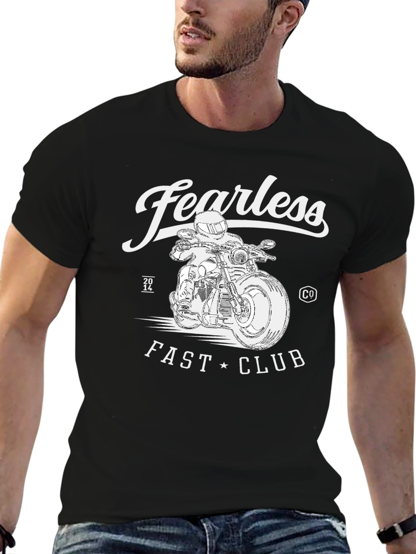 Fearless Fast Club Black Graphic T-Shirt