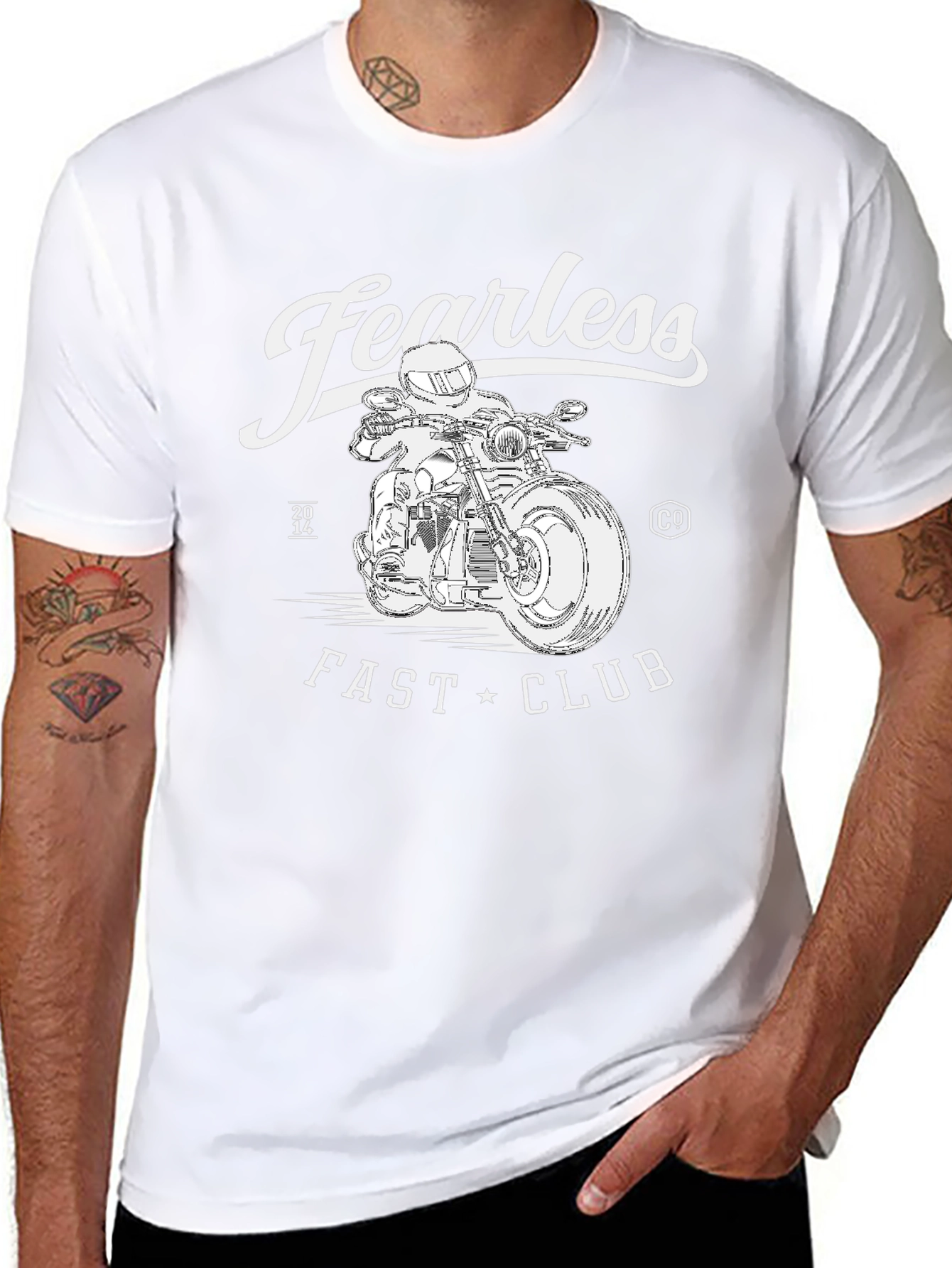 Fearless Fast Club Black Graphic T-Shirt