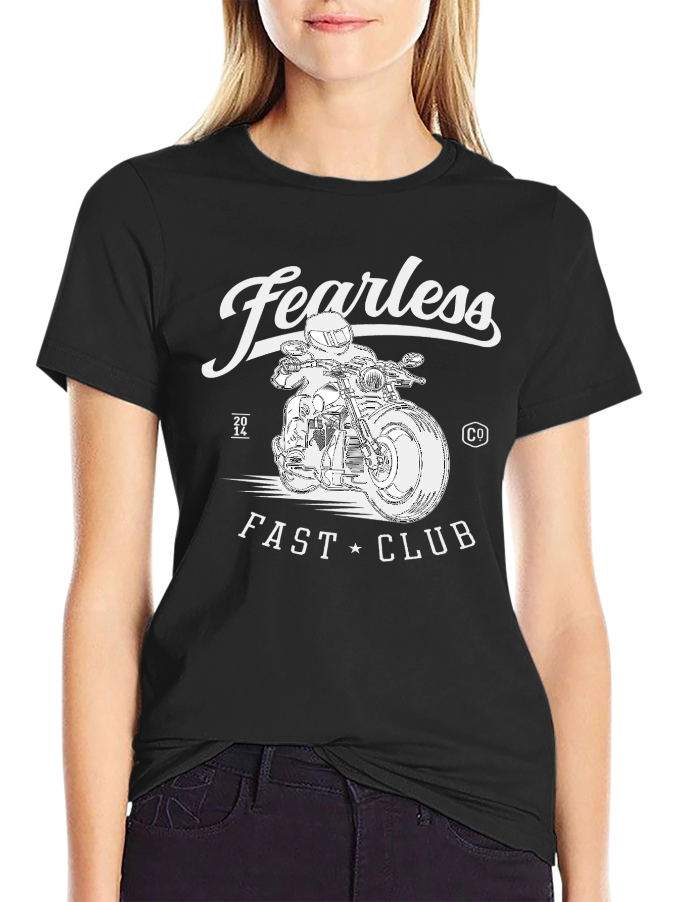 Fearless Fast Club Black Graphic T-Shirt