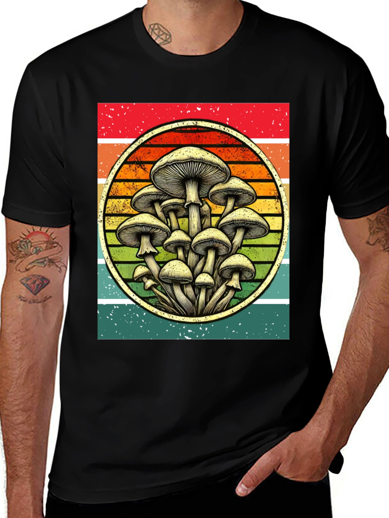 Retro Mushroom Graphic Tee
