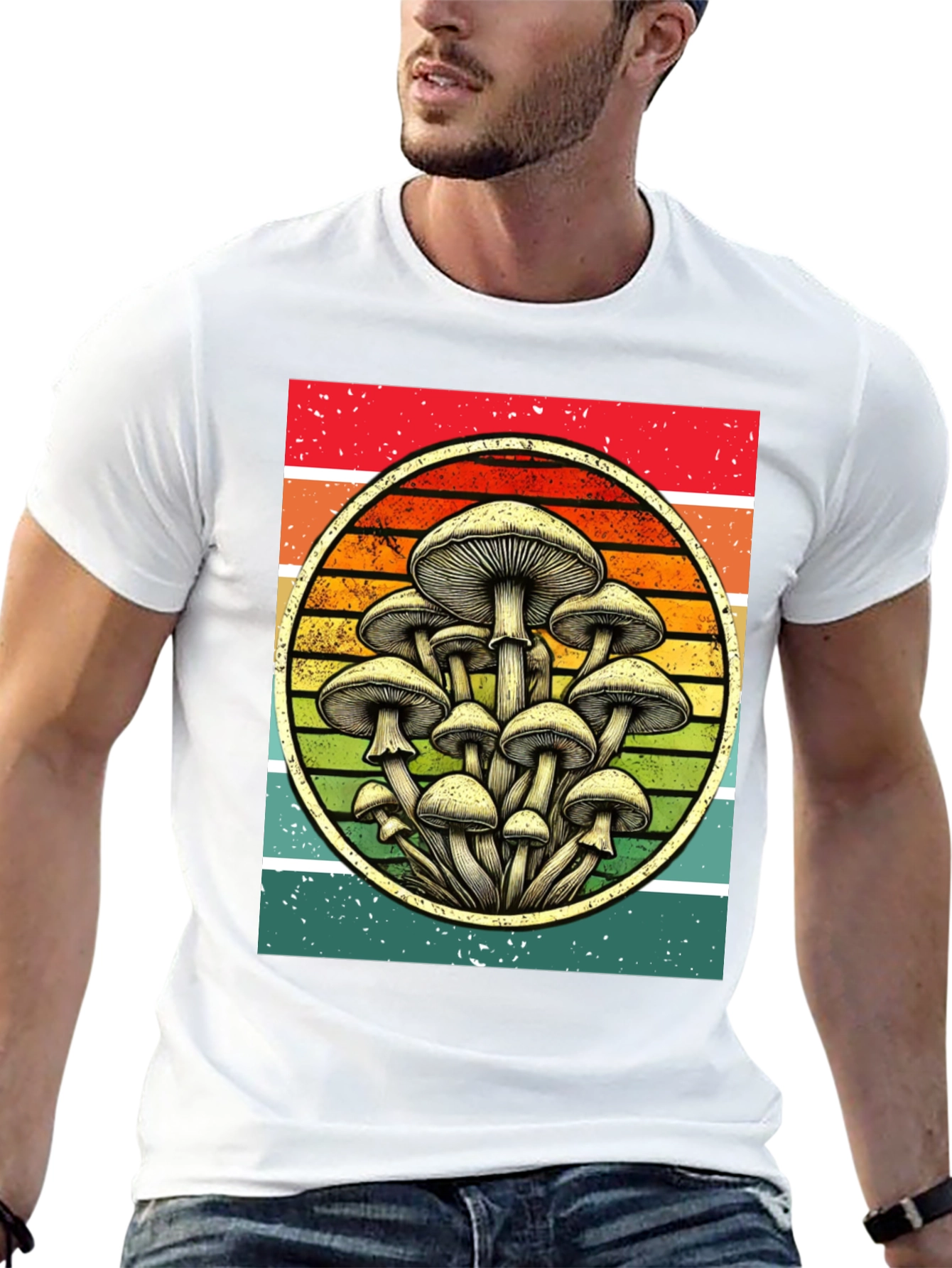 Retro Mushroom Graphic Tee