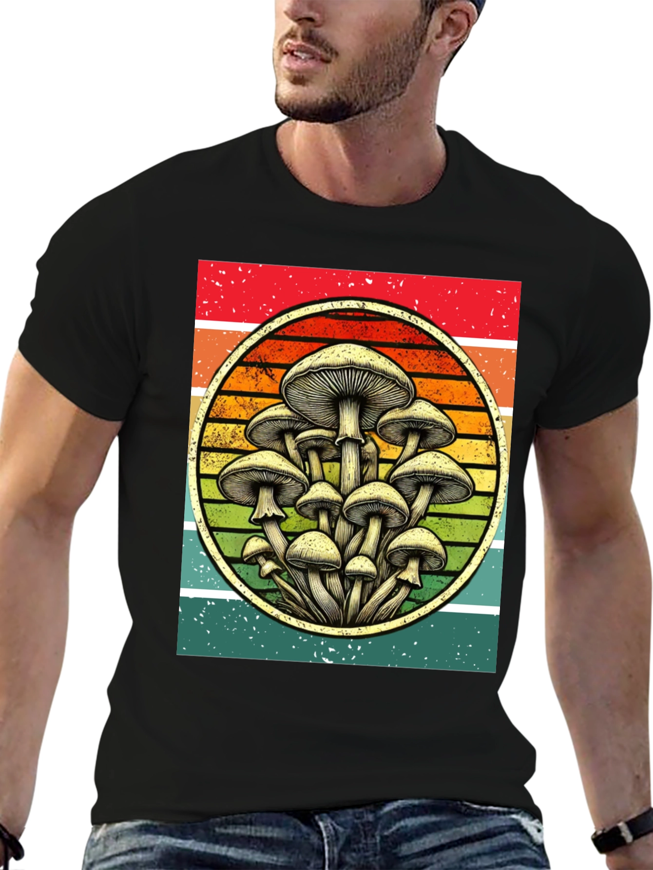Retro Mushroom Graphic Tee