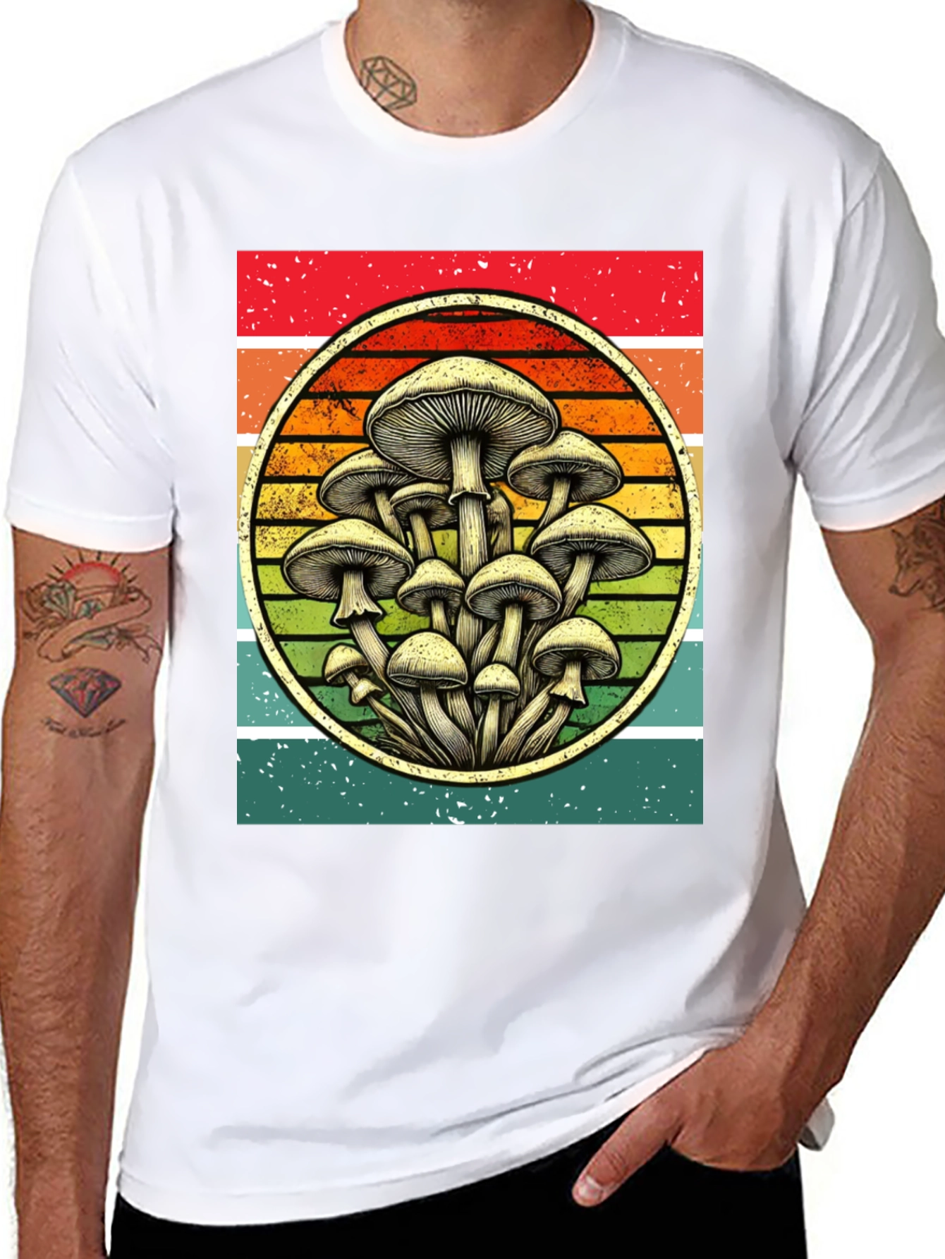 Retro Mushroom Graphic Tee