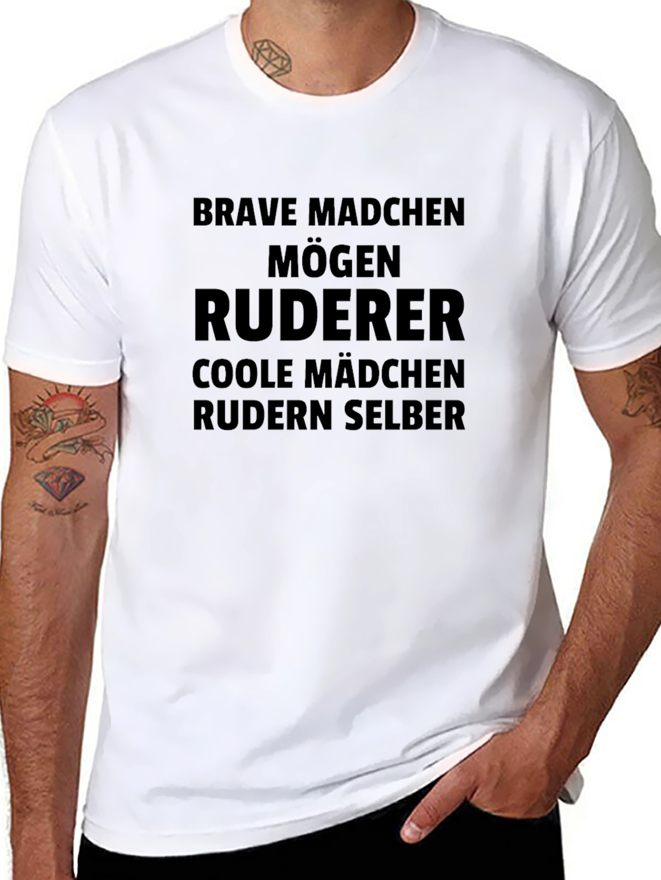 Brave Madchen Ruderer Graphic Tee