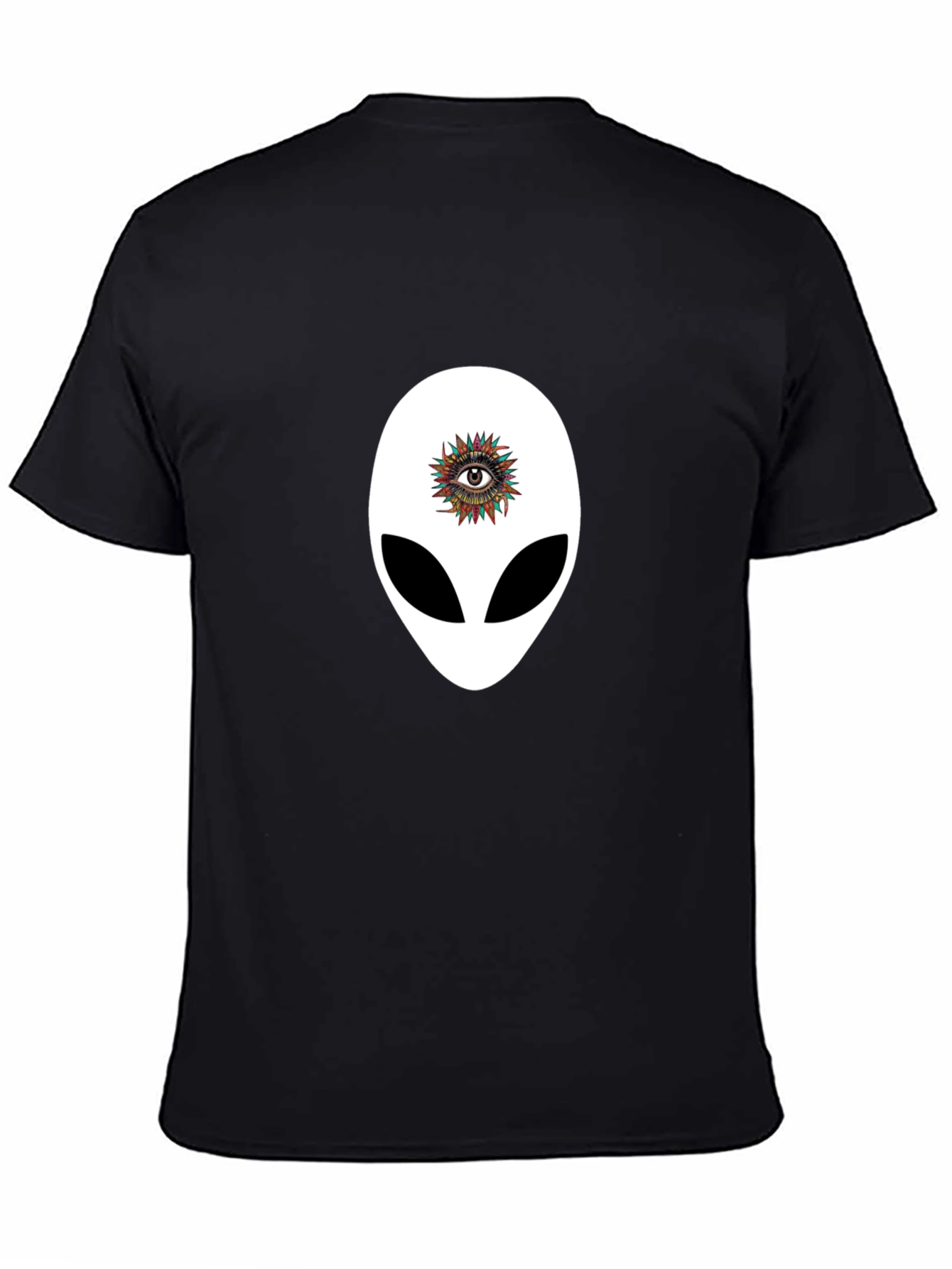 Alien Eye Graphic T-Shirt - Unique Black Tee