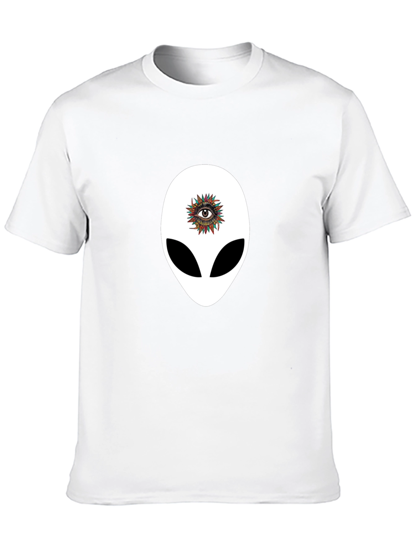 Alien Eye Graphic T-Shirt - Unique Black Tee