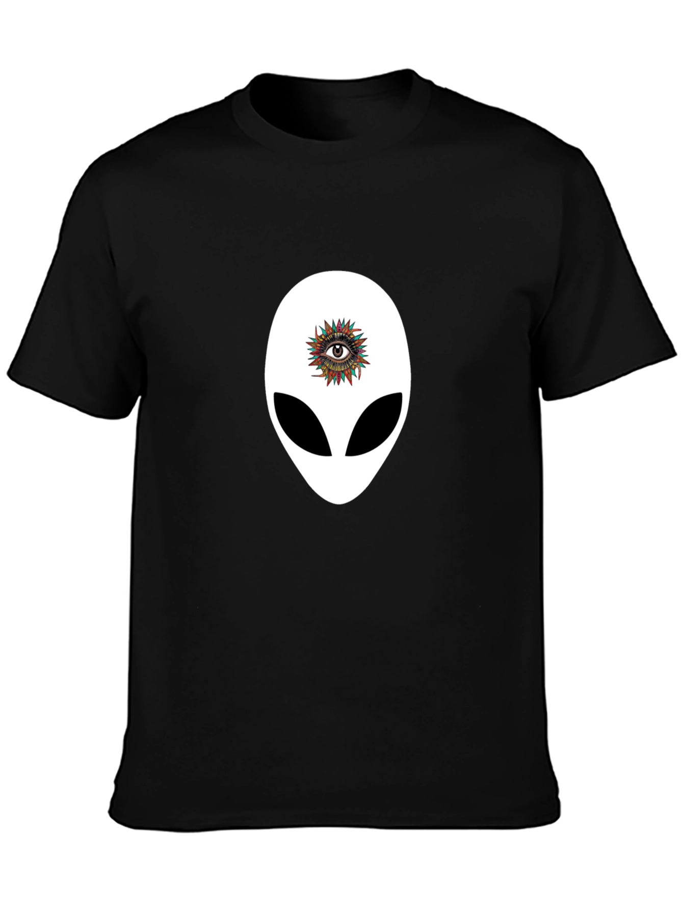 Alien Eye Graphic T-Shirt - Unique Black Tee