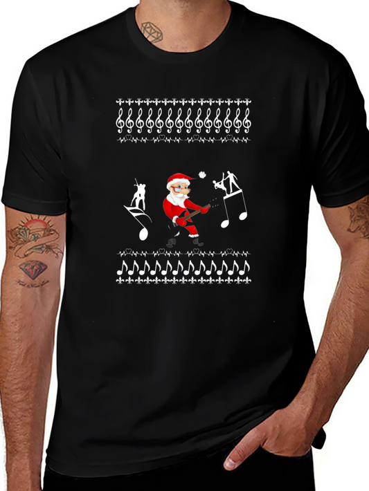 Musical Santa Holiday T-Shirt