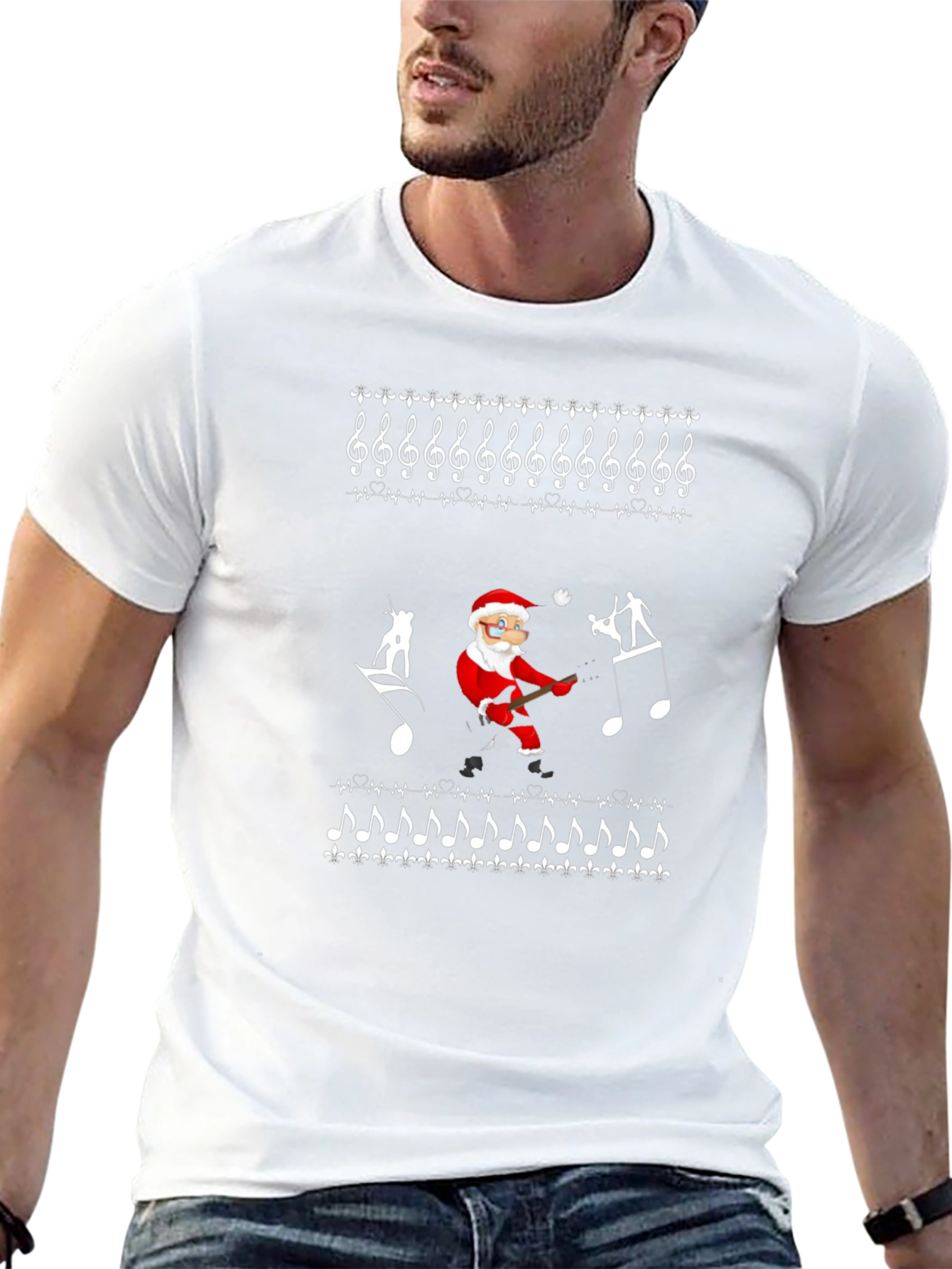 Musical Santa Holiday T-Shirt
