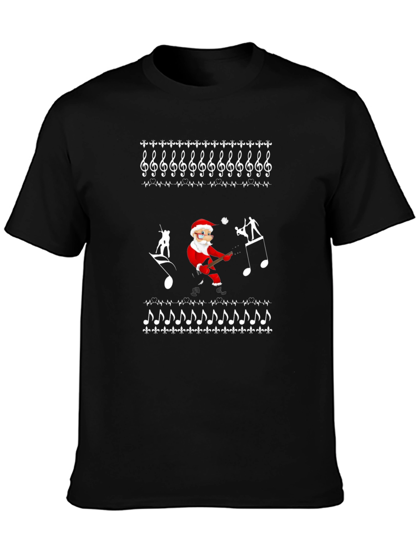 Musical Santa Holiday T-Shirt