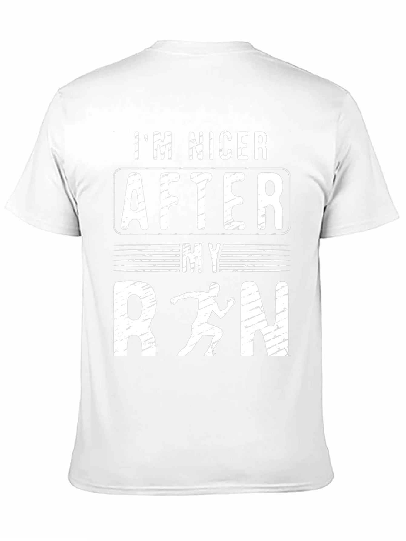 Im Nicer After My Run Black Graphic T-Shirt