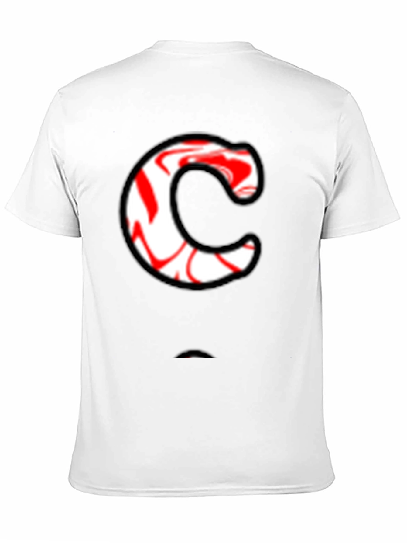 Candy Cane C Graphic Tee - Black