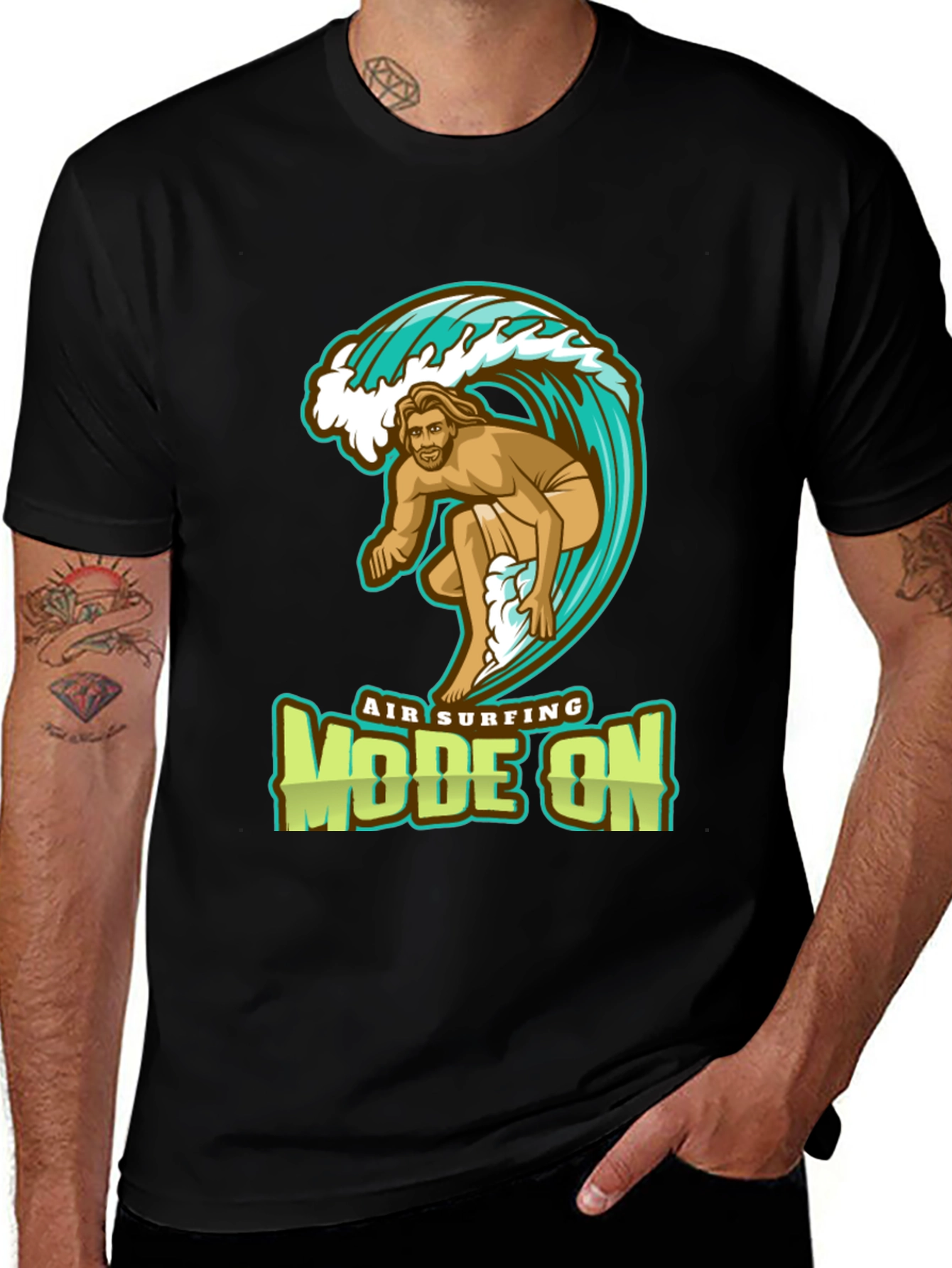 Air Surfing Mode On Graphic T-Shirt