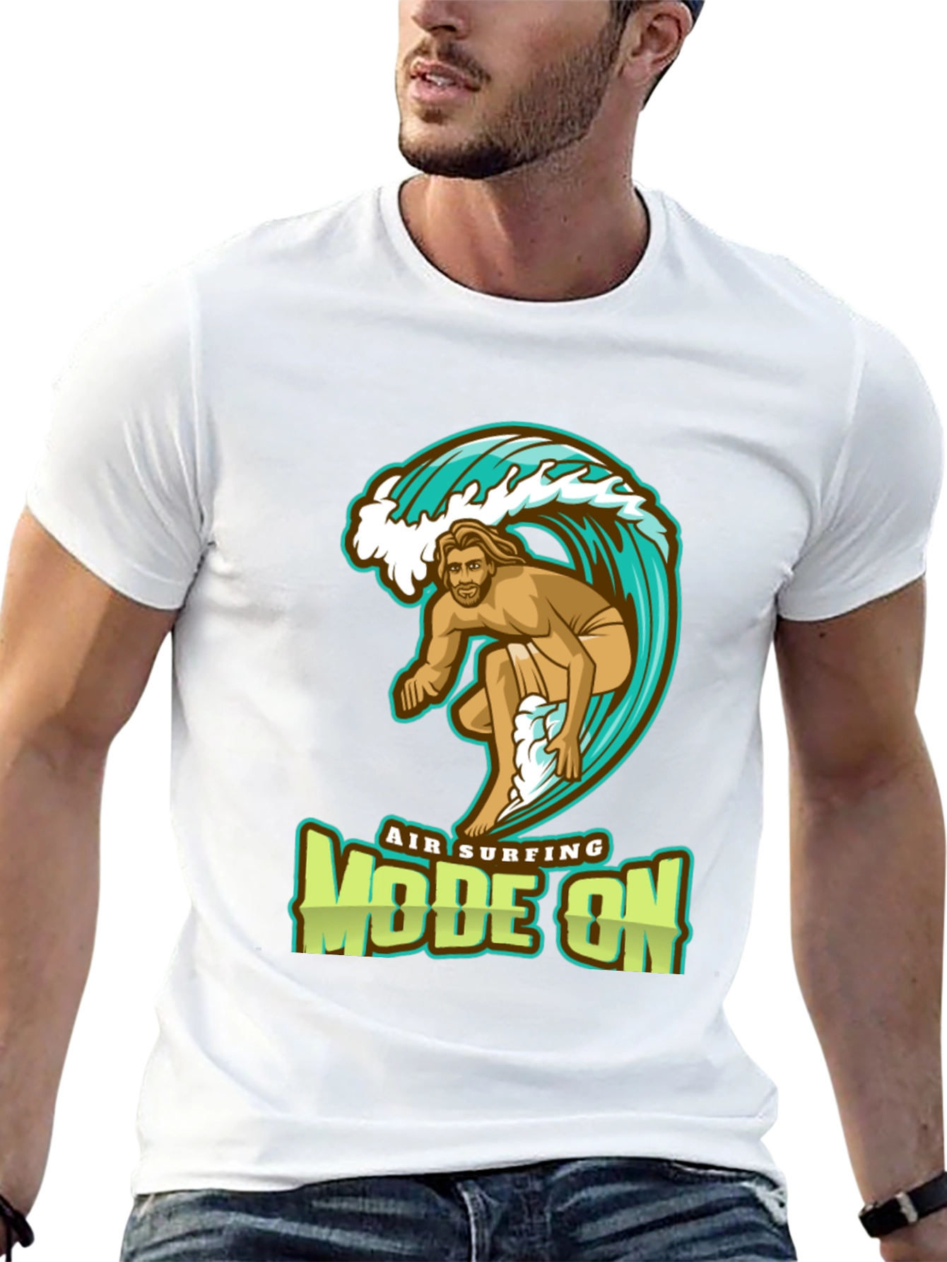 Air Surfing Mode On Graphic T-Shirt