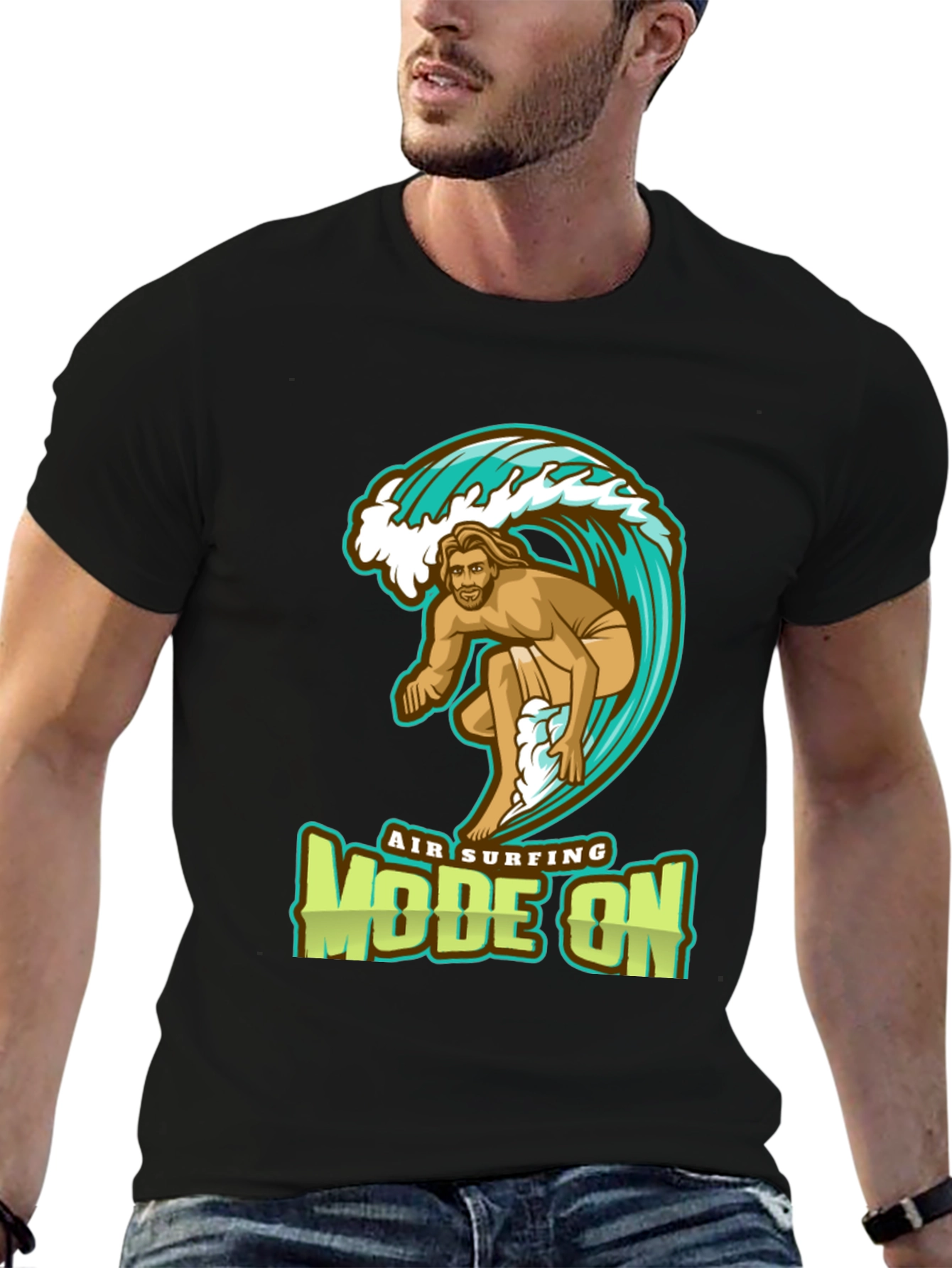 Air Surfing Mode On Graphic T-Shirt