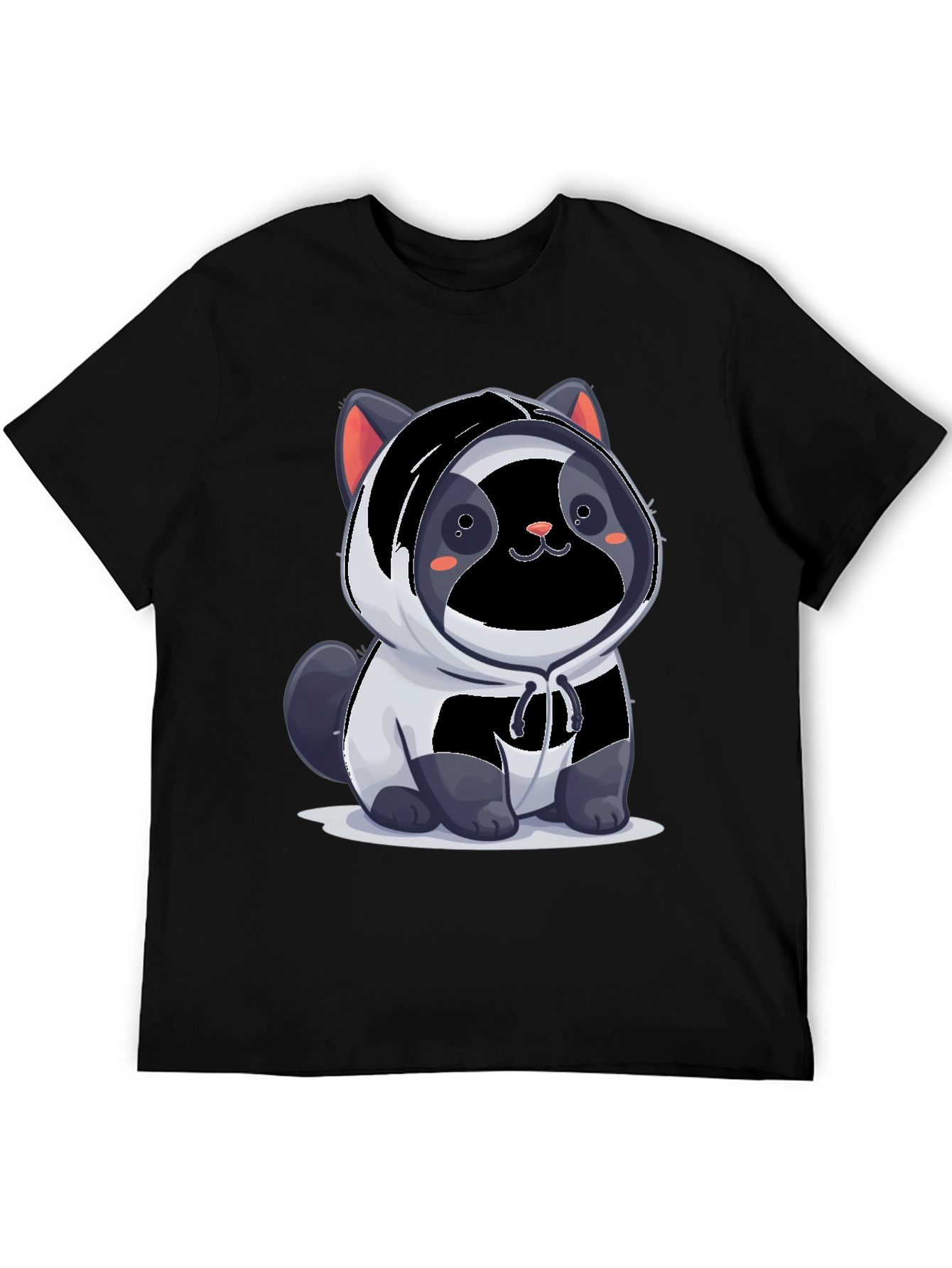 Cute Panda Cat Hoodie T-Shirt