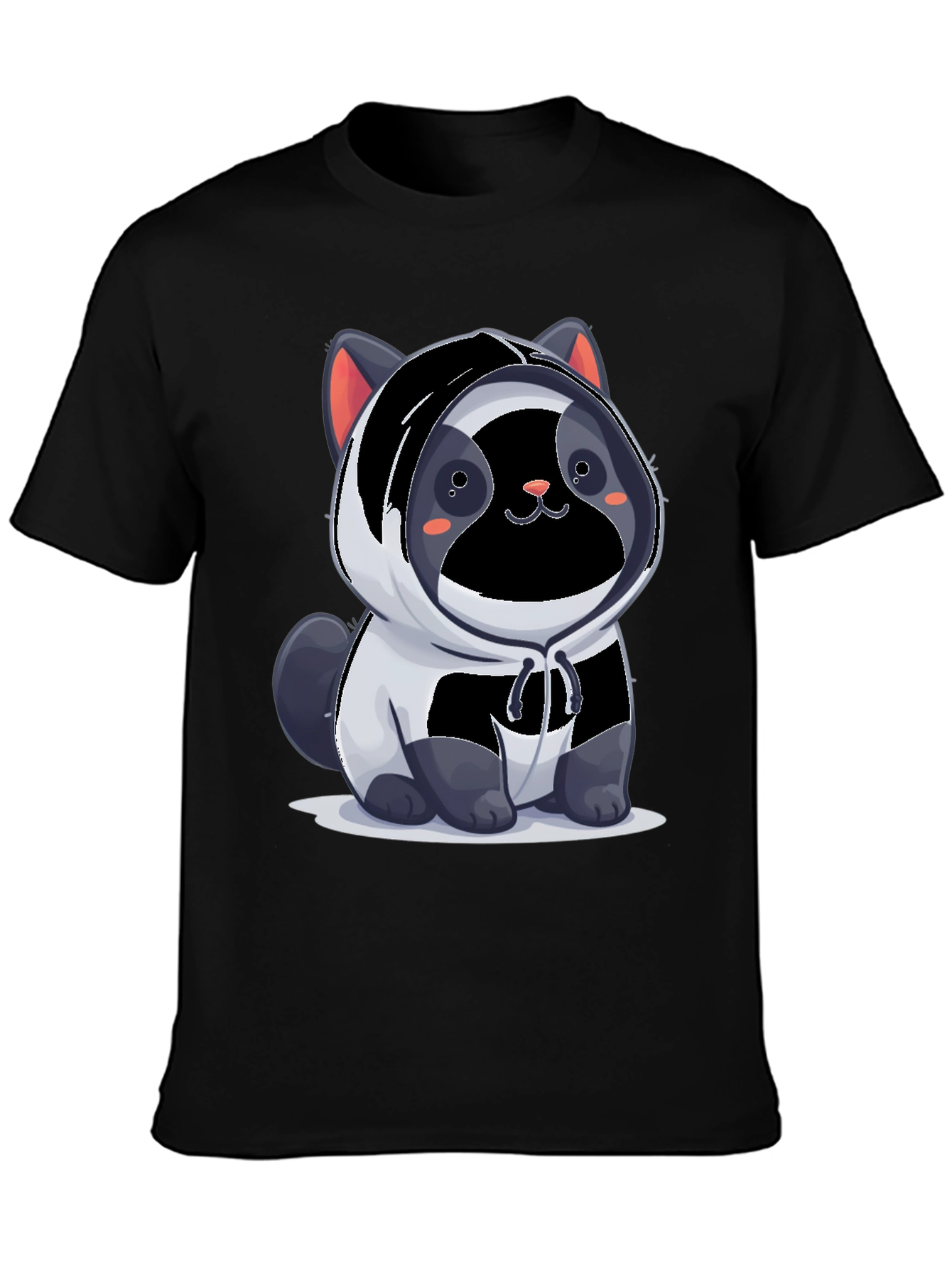 Cute Panda Cat Hoodie T-Shirt