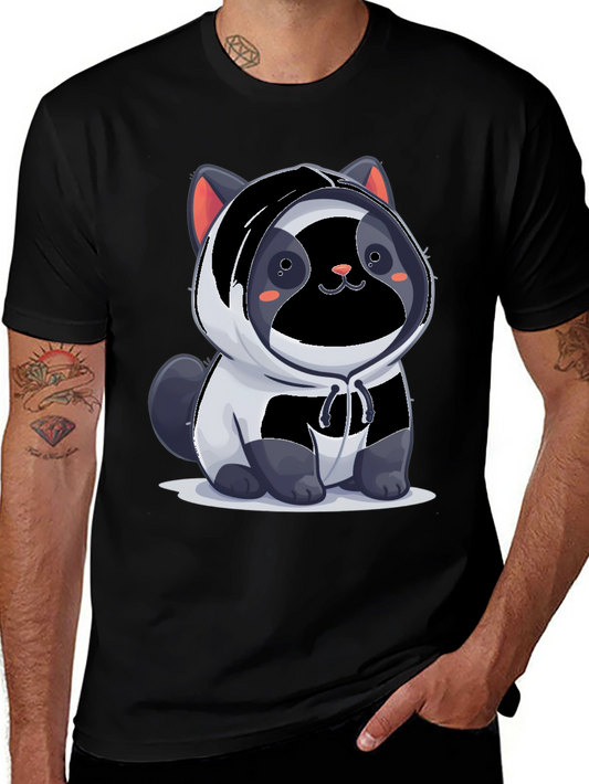 Cute Panda Cat Hoodie T-Shirt