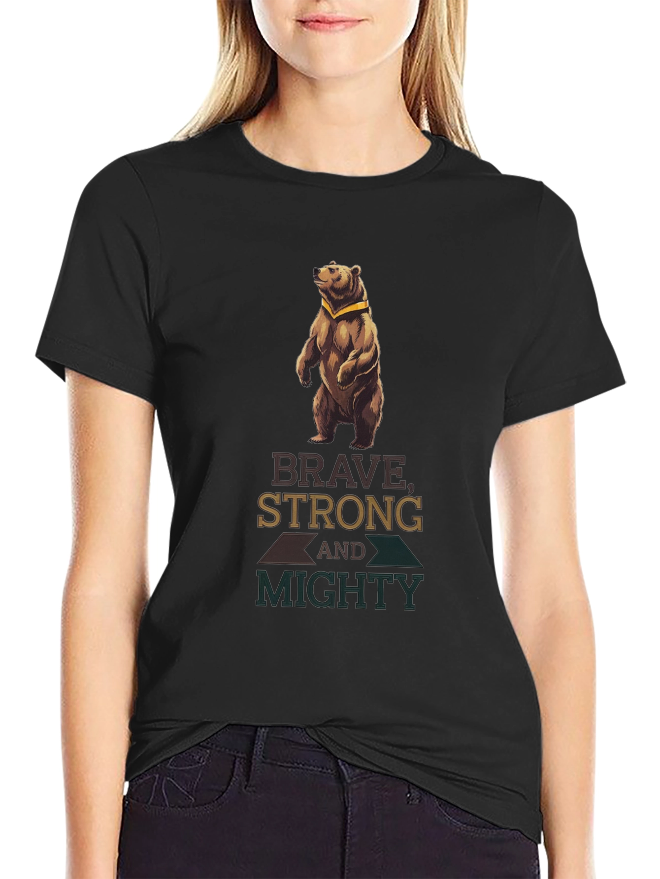 Brave Strong Mighty Bear T-Shirt